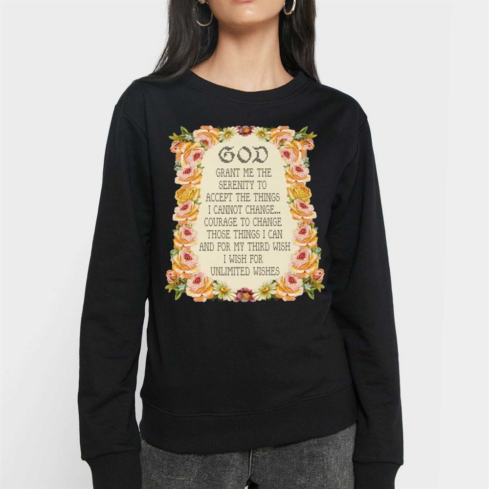 God Grant Me The Serenity To Accept The Things Serenity Prayer Shirt 