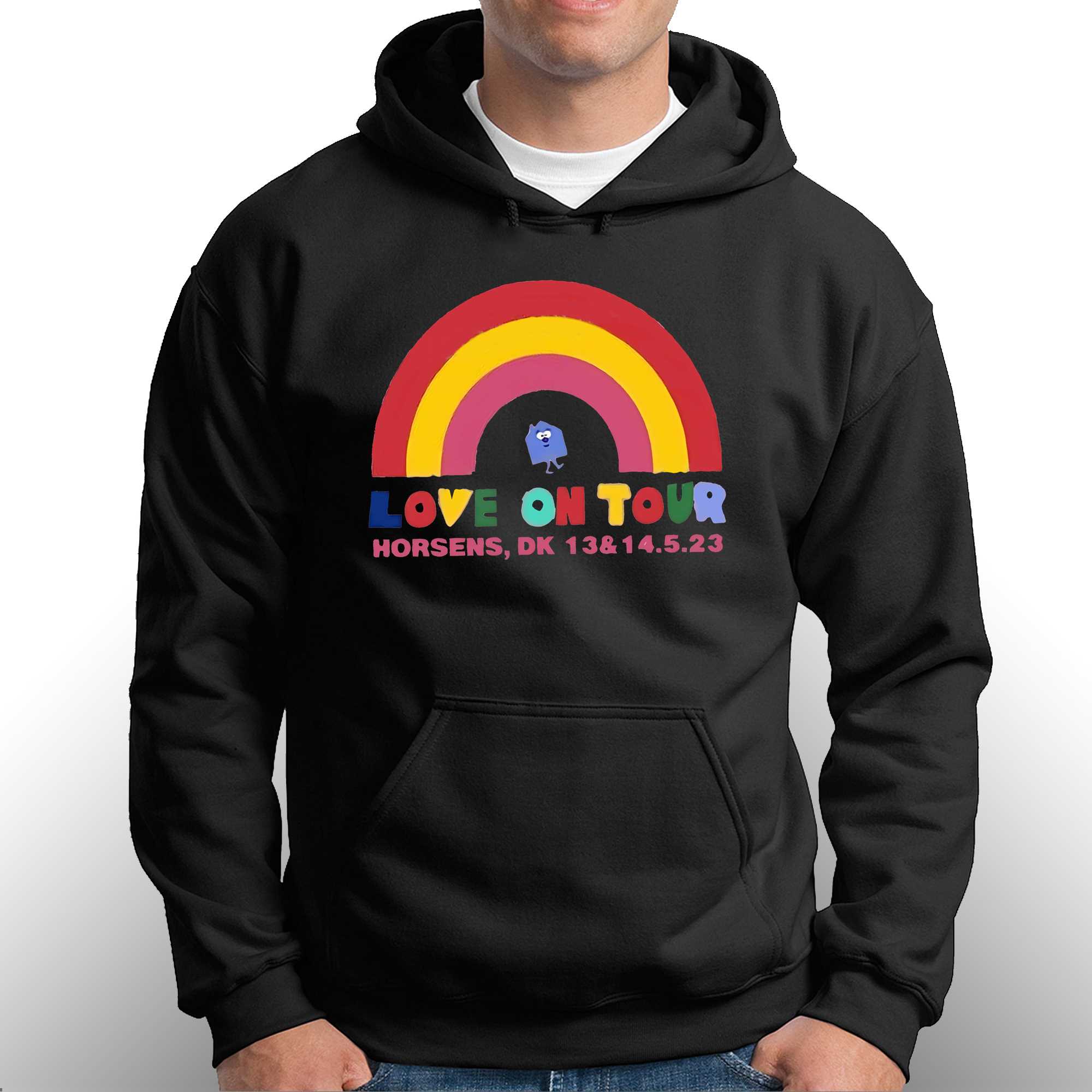 Harry styles outlet rainbow hoodie