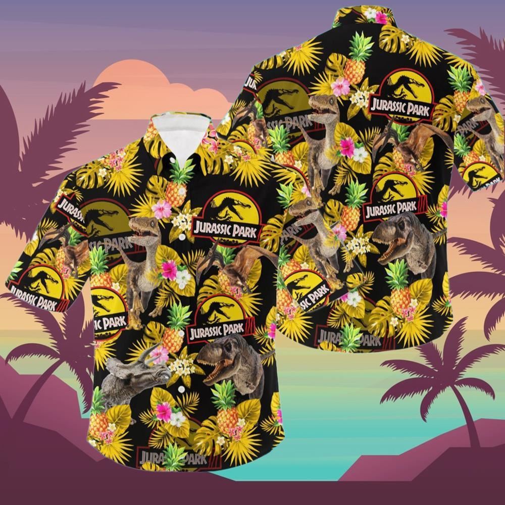 Jurassic Park Hawaiian Shirt Summer Holiday Hawaiians 