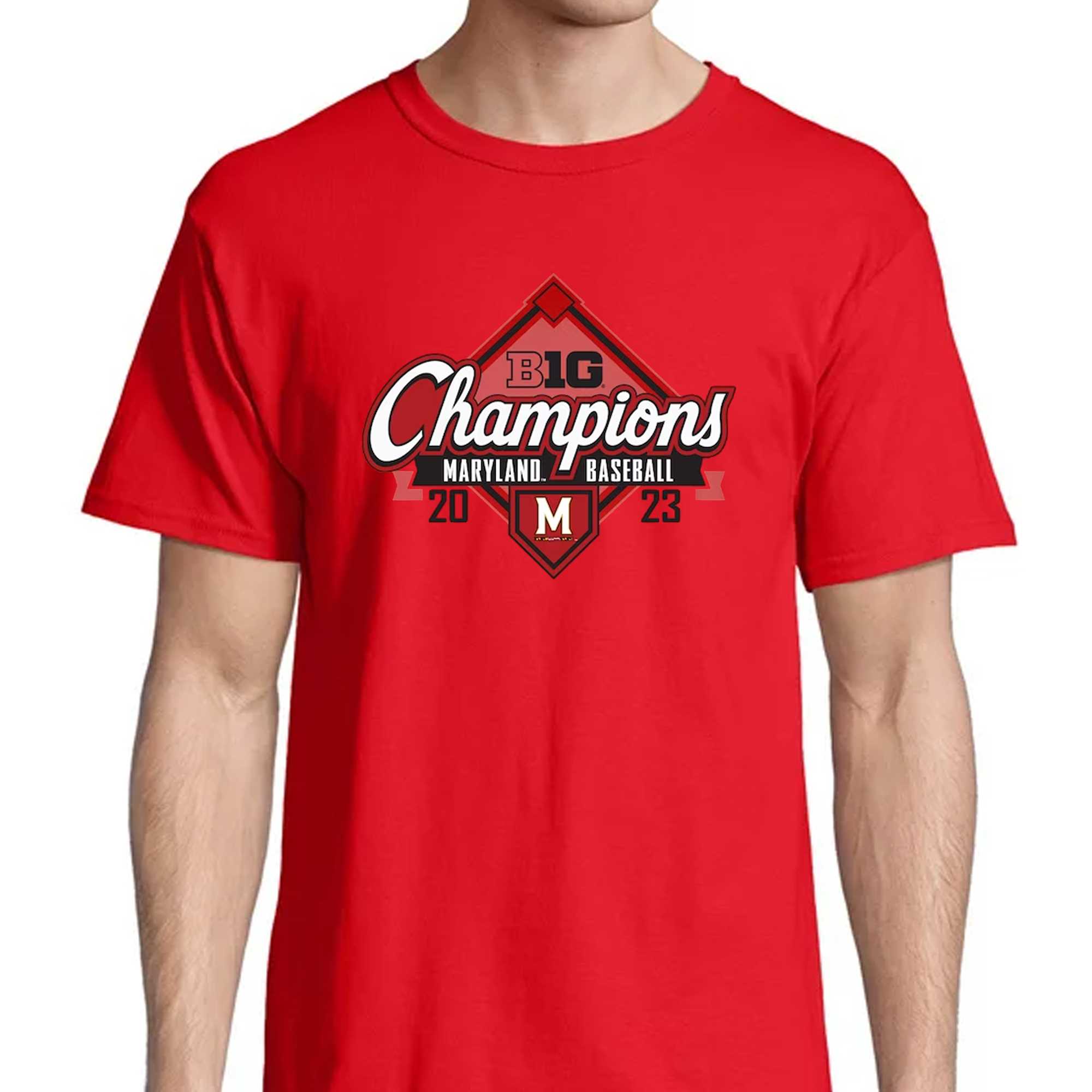 Maryland Terrapins 2023 Big Ten Baseball Regular Season Champions T-shirt 