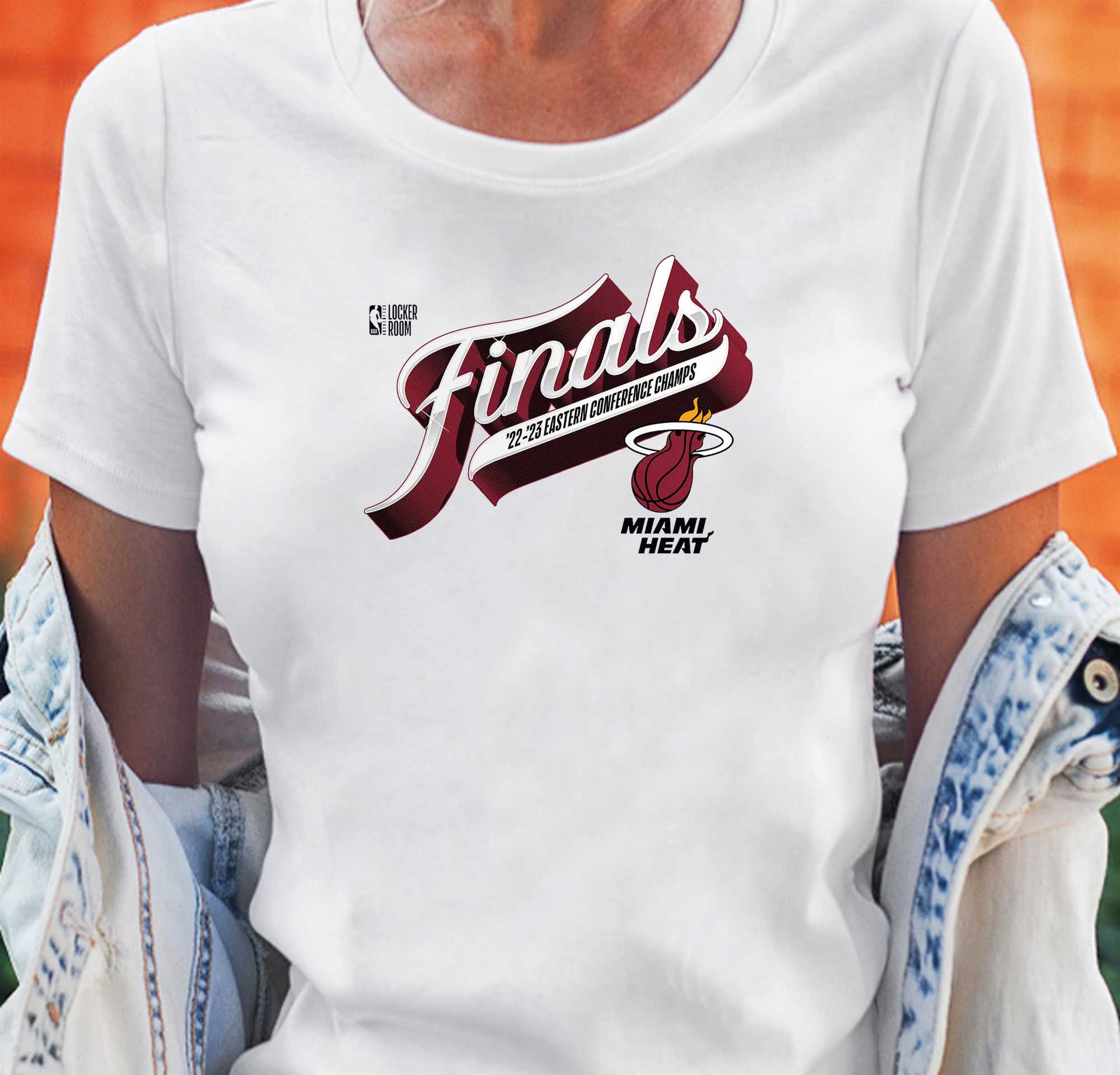 2022 2023 Eastern Conference Champions Miami Heat NBA Retro Shirt