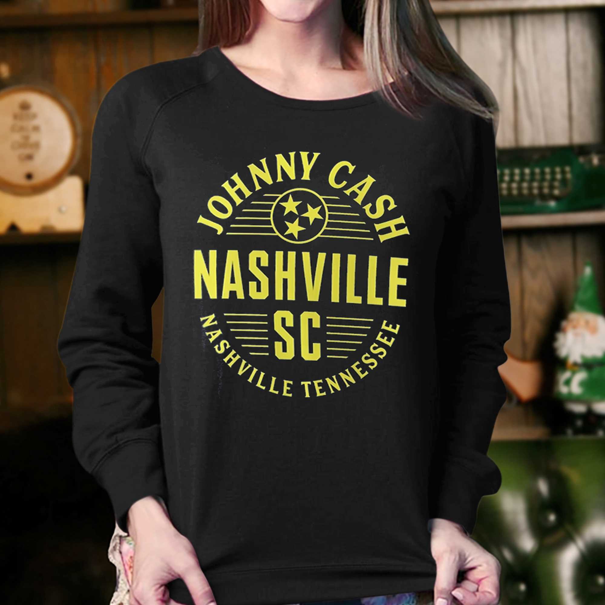 Nashville Sc Johnny Cash Fanatics Branded Oval T-shirt 