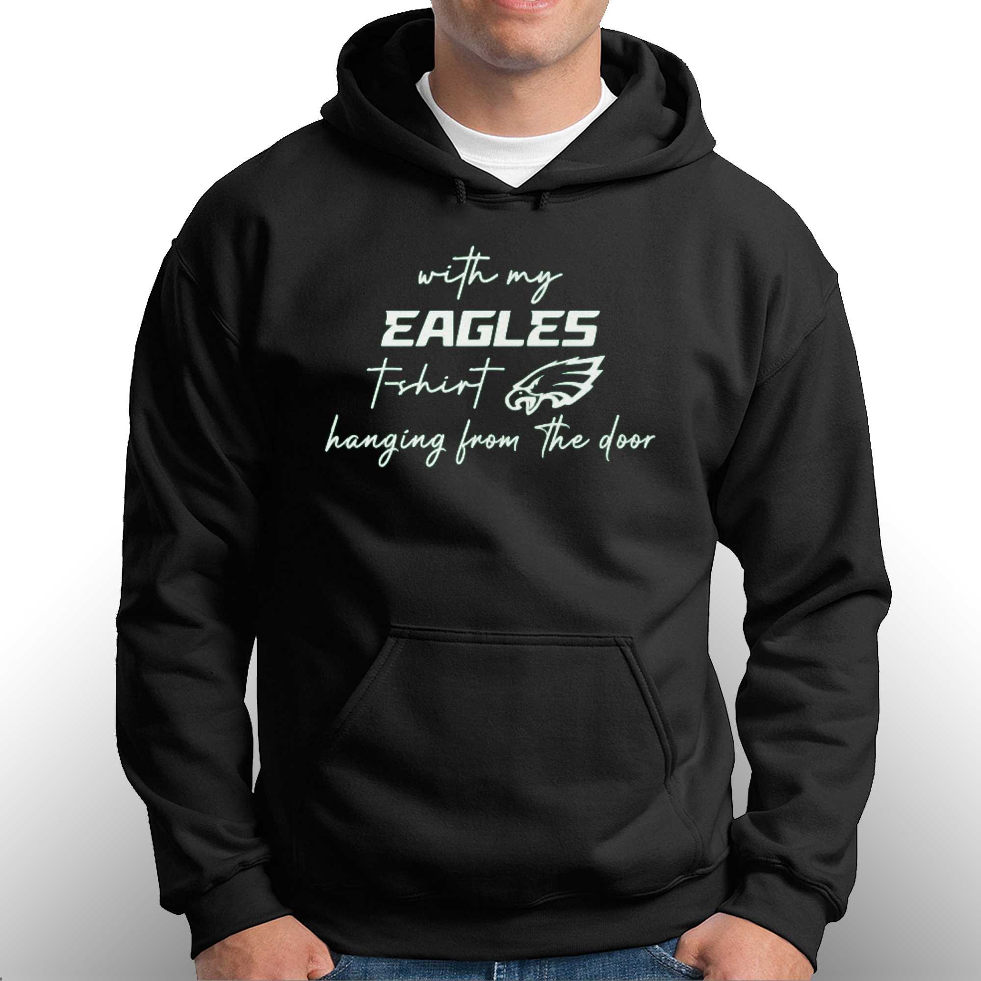 New NFL Logo Taylor Swift Eagles T Shirt, With My Eagles T Shirt Hanging  From The Door - Allsoymade