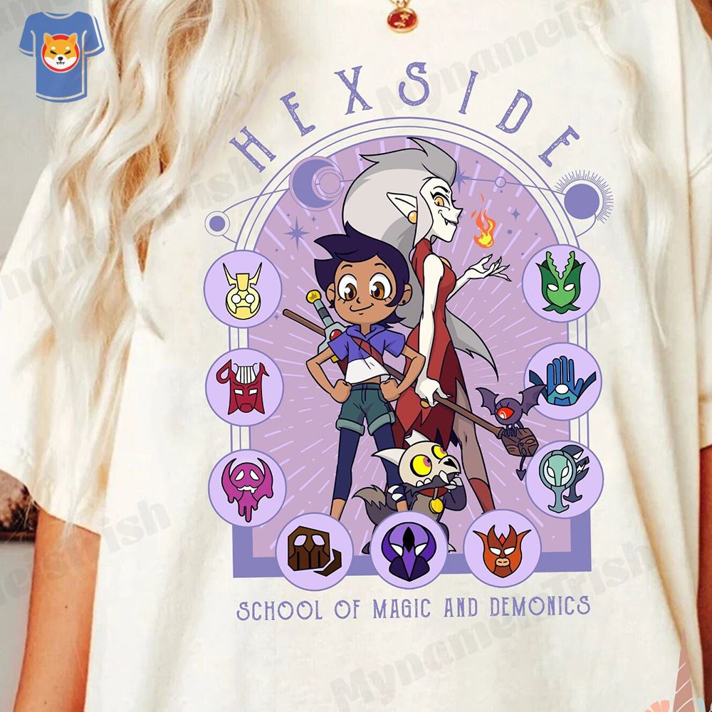 The Owl House Hexside T-shirt School Of Magic And Demonics 