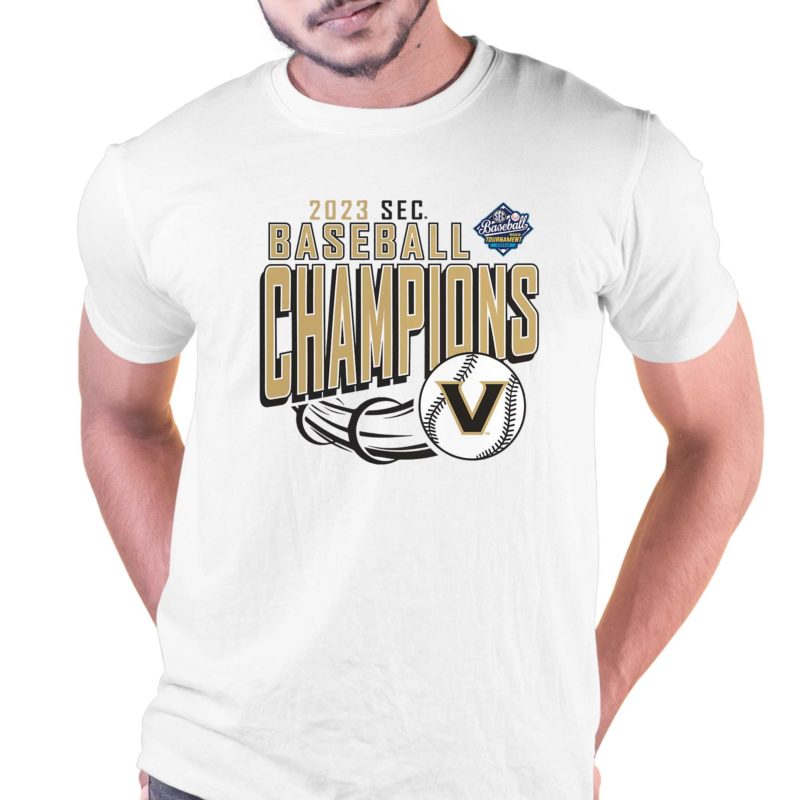 vanderbilt commodores fanatics branded 2023 sec baseball conference tournament champions t shirt 1 1