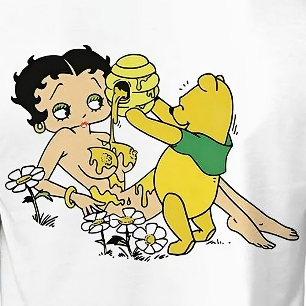 Winnie The Pooh And Girlfriend Funny T-shirt 