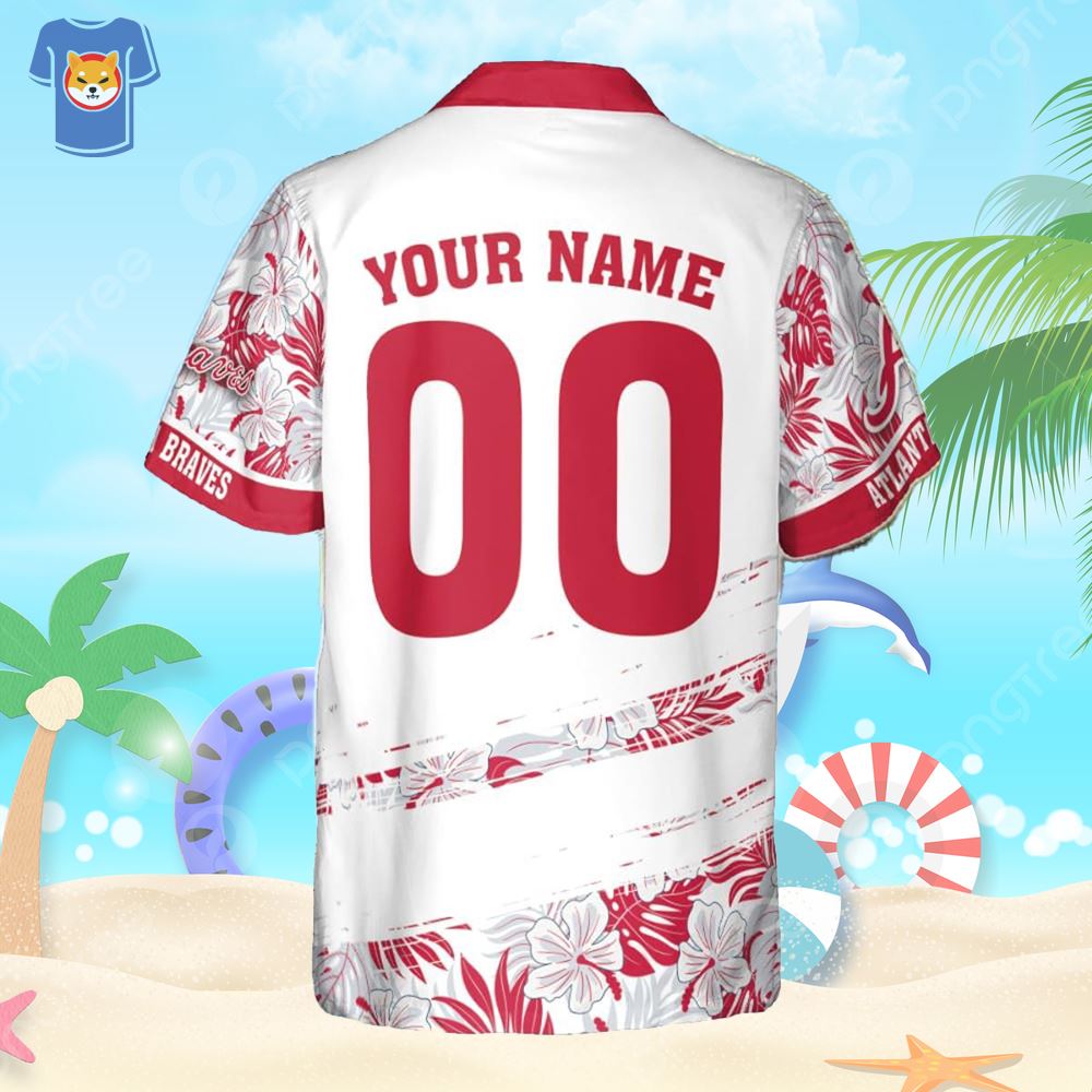 Personalized Atlanta Braves Mlb Flower Pattern Summer 3d Hawaiian Shirt -  Shibtee Clothing