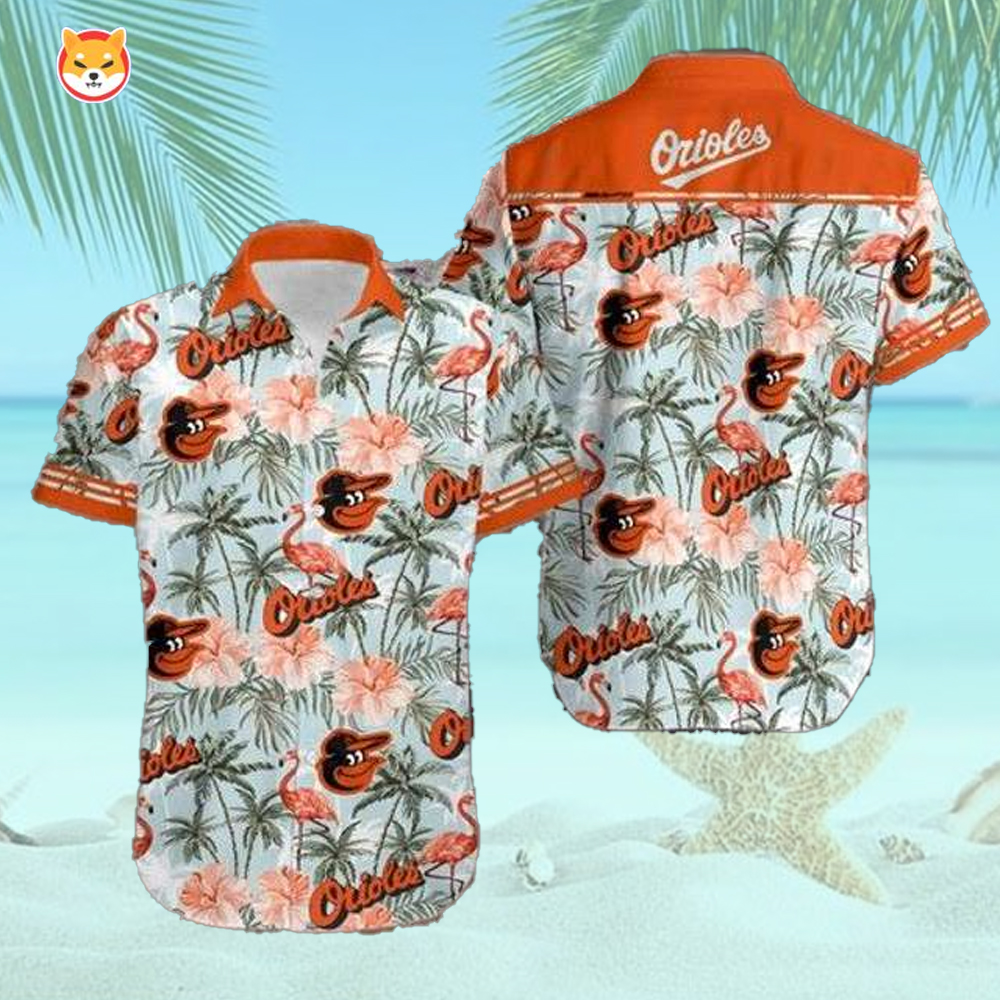 Eletees Baltimore Orioles Orange 2023 Hawaiian Shirt