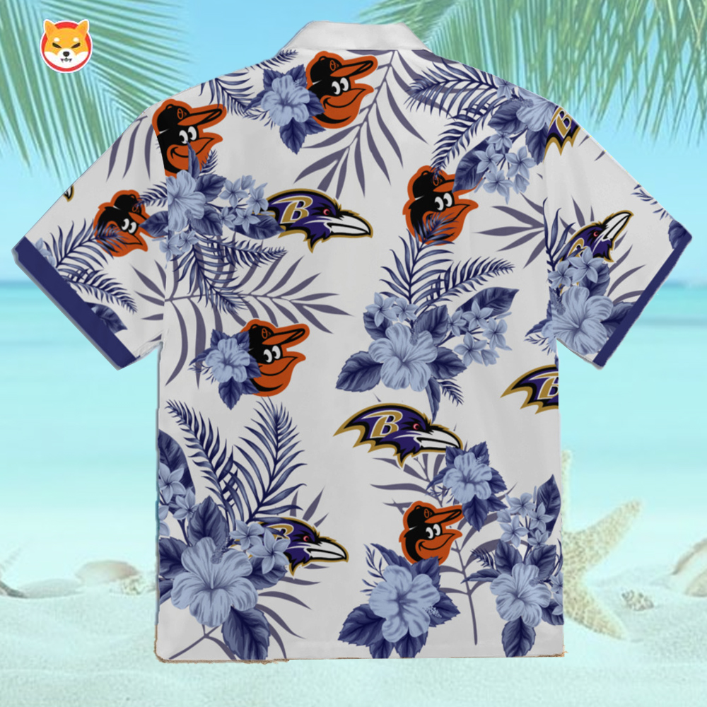 Baltimore Ravens Baltimore Orioles Hawaiian Shirt - Shibtee Clothing