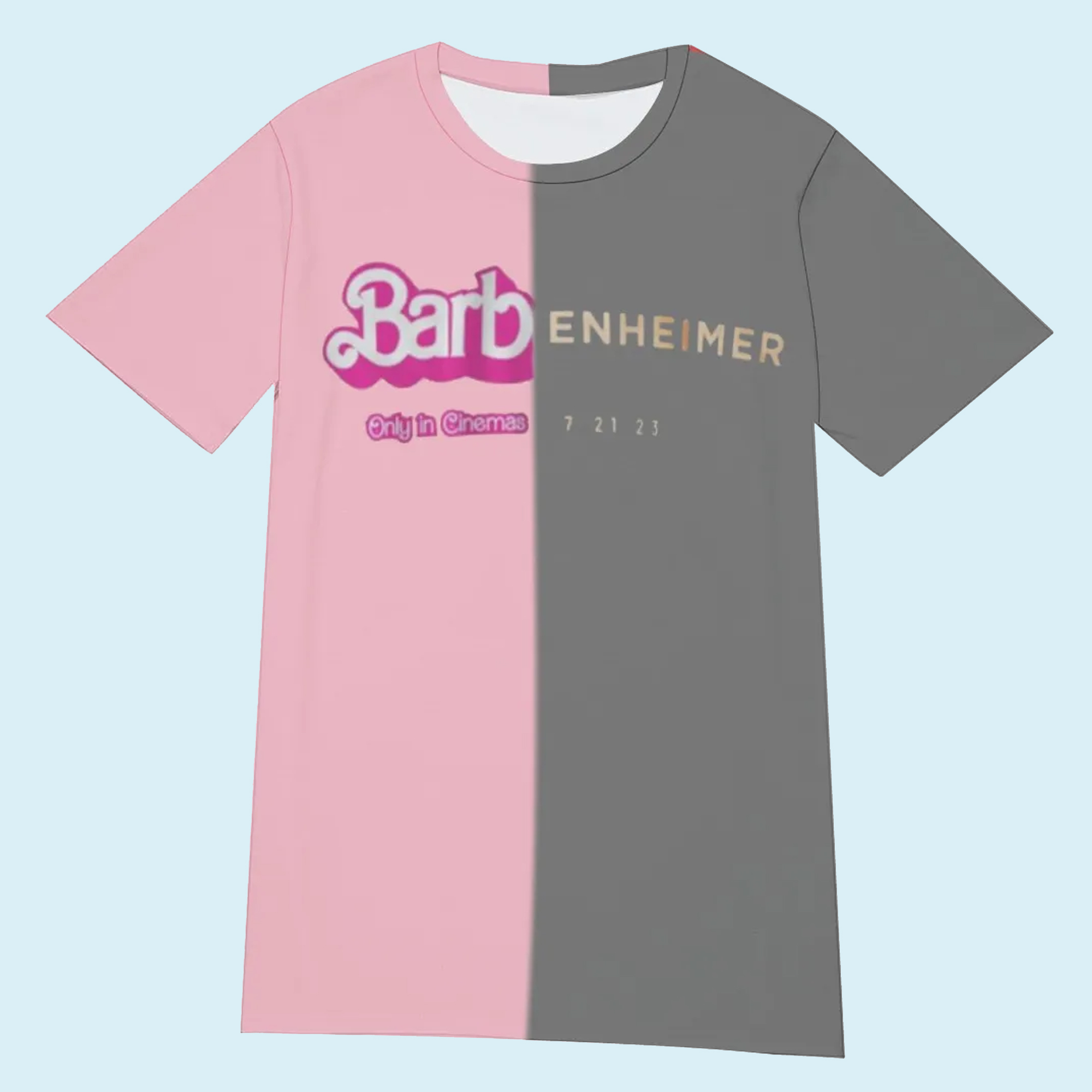 Barbie X Oppenheimer Summer Blockbuster Pink Black Shirt - Shibtee Clothing