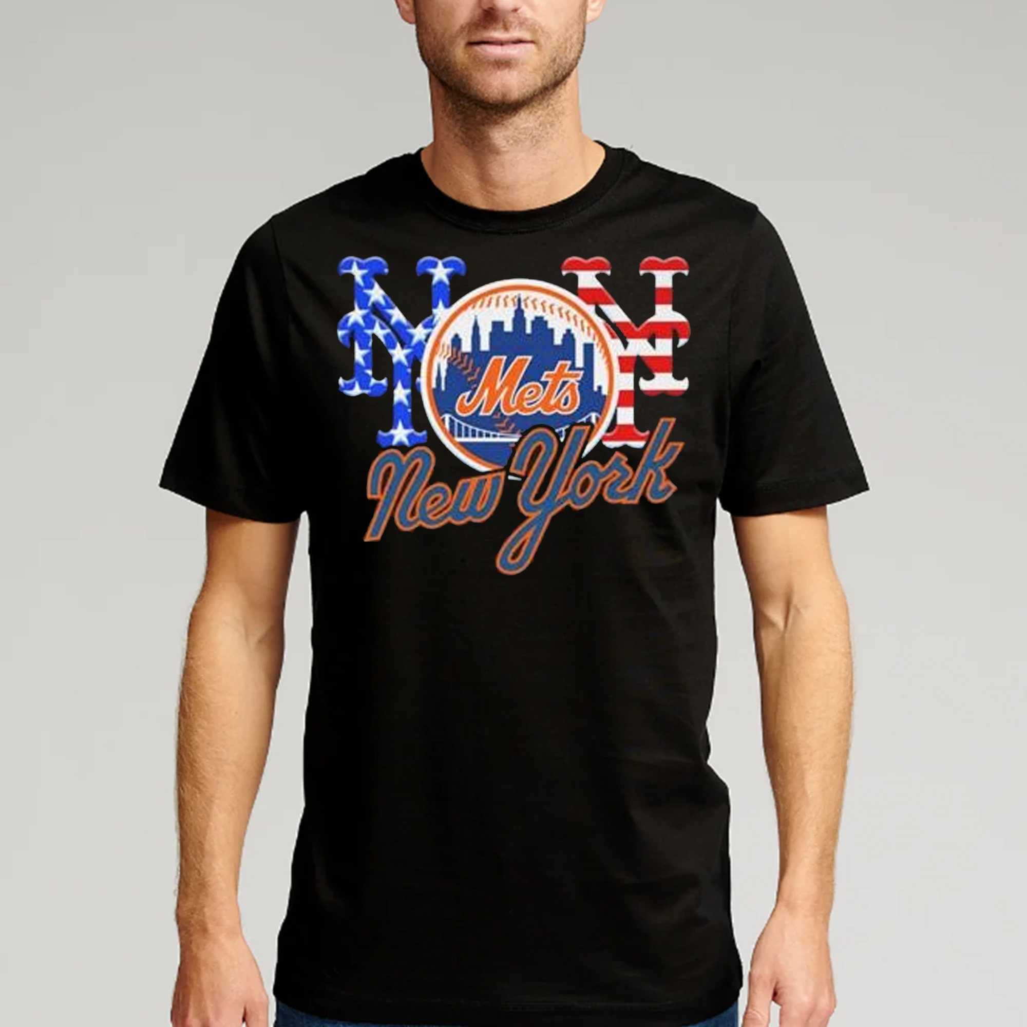 New York Mets New Era 4th of July Jersey T-Shirt - Navy