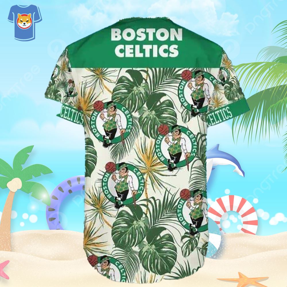 Boston Celtics NBA Floral Hawaiian Shorts For Summer Beach