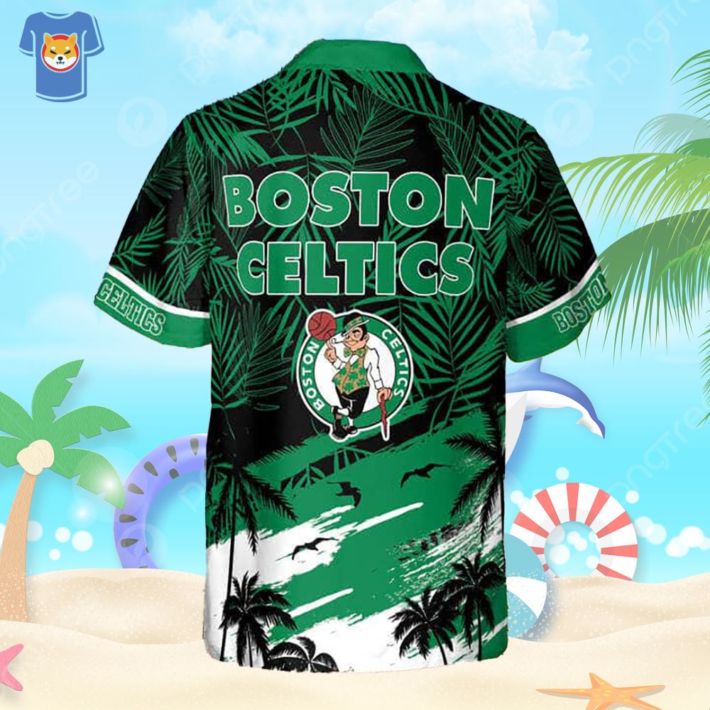Boston Celtics NBA Floral Hawaiian Shorts For Summer Beach