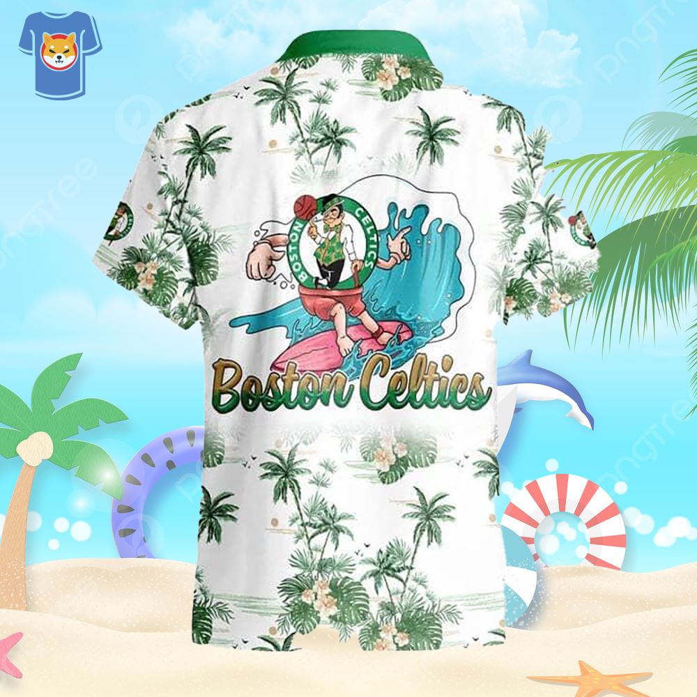 Boston Celtics Hawaiian Shirt Beach Gift For Him - Shibtee Clothing