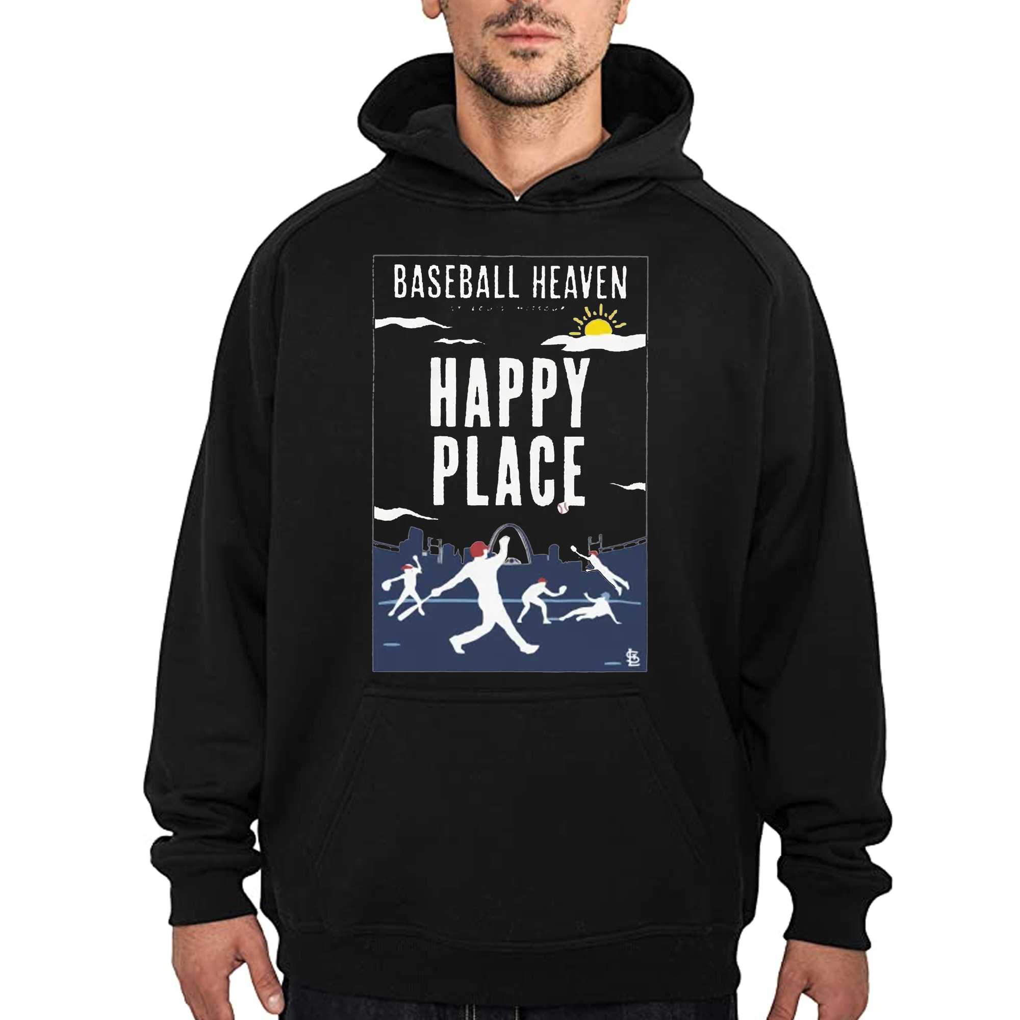 Cardinals Book Club Baseball Heaven Happy Place Shirt - Rockatee