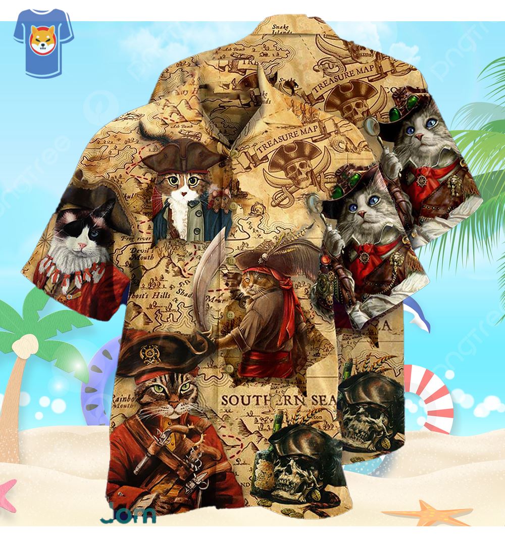 Pirate Costume Hawaiian Shirt, Cool Pirate Shirt For Adults