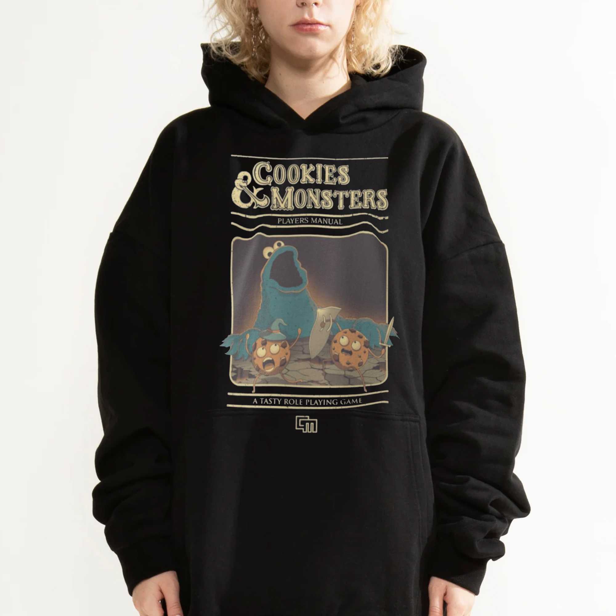 Cookie Monster X Dungeons and Dragons Cookies and Monsters players manual a  tasty role playing game shirt - Limotees