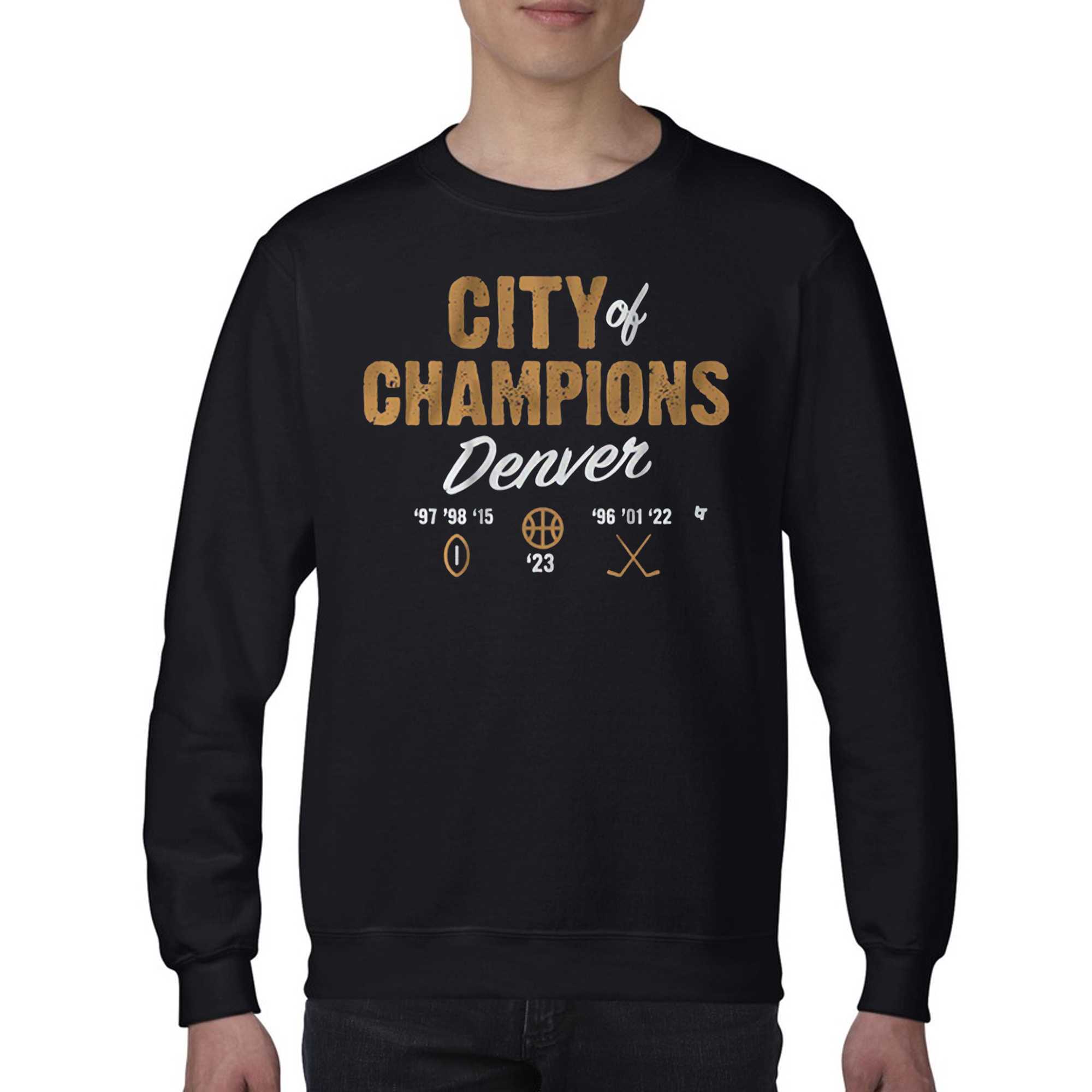 Denver City Of Champions T-shirt - Shibtee Clothing