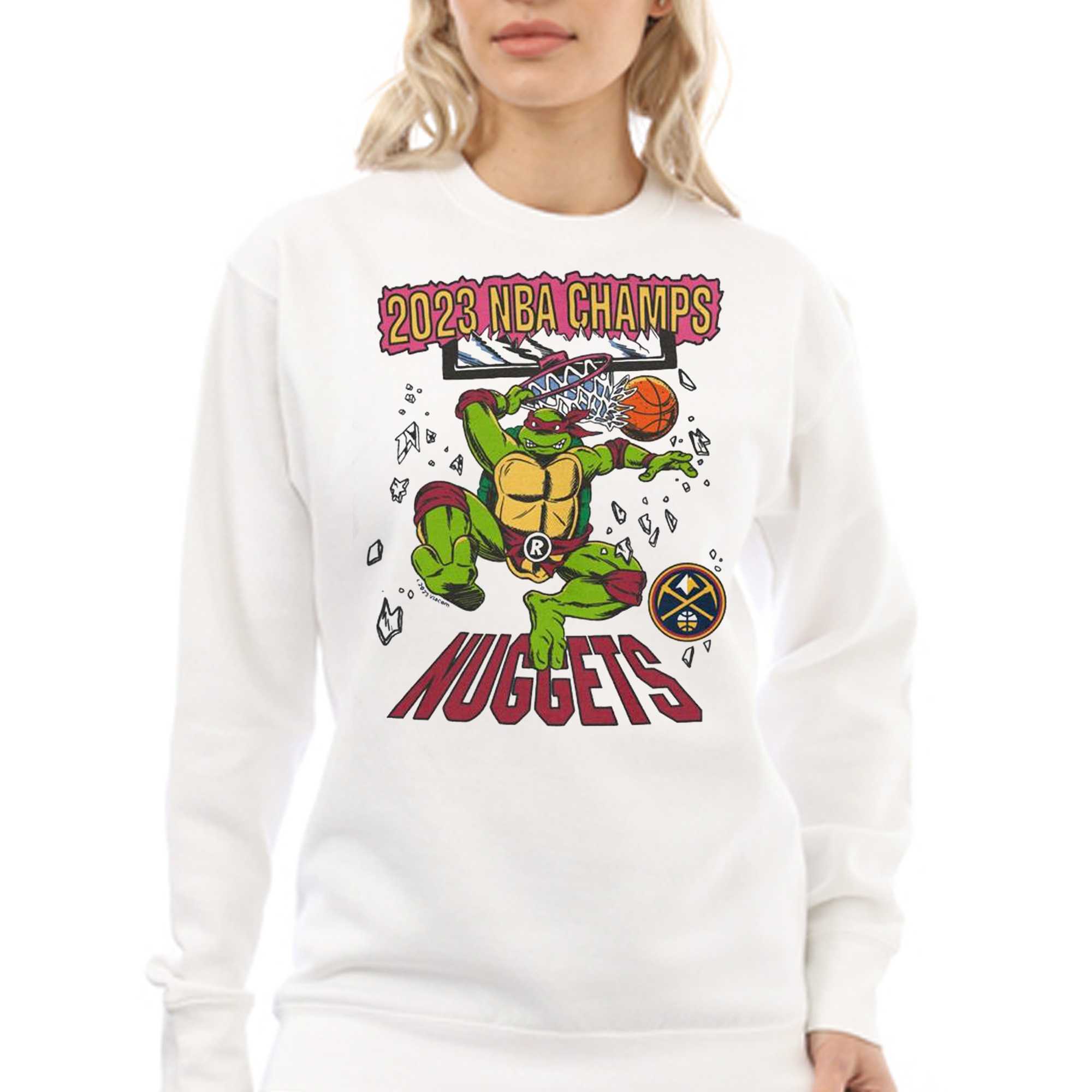 Denver Nuggets Unisex 2023 Nba Finals Champions Nba X Tmnt Shirt