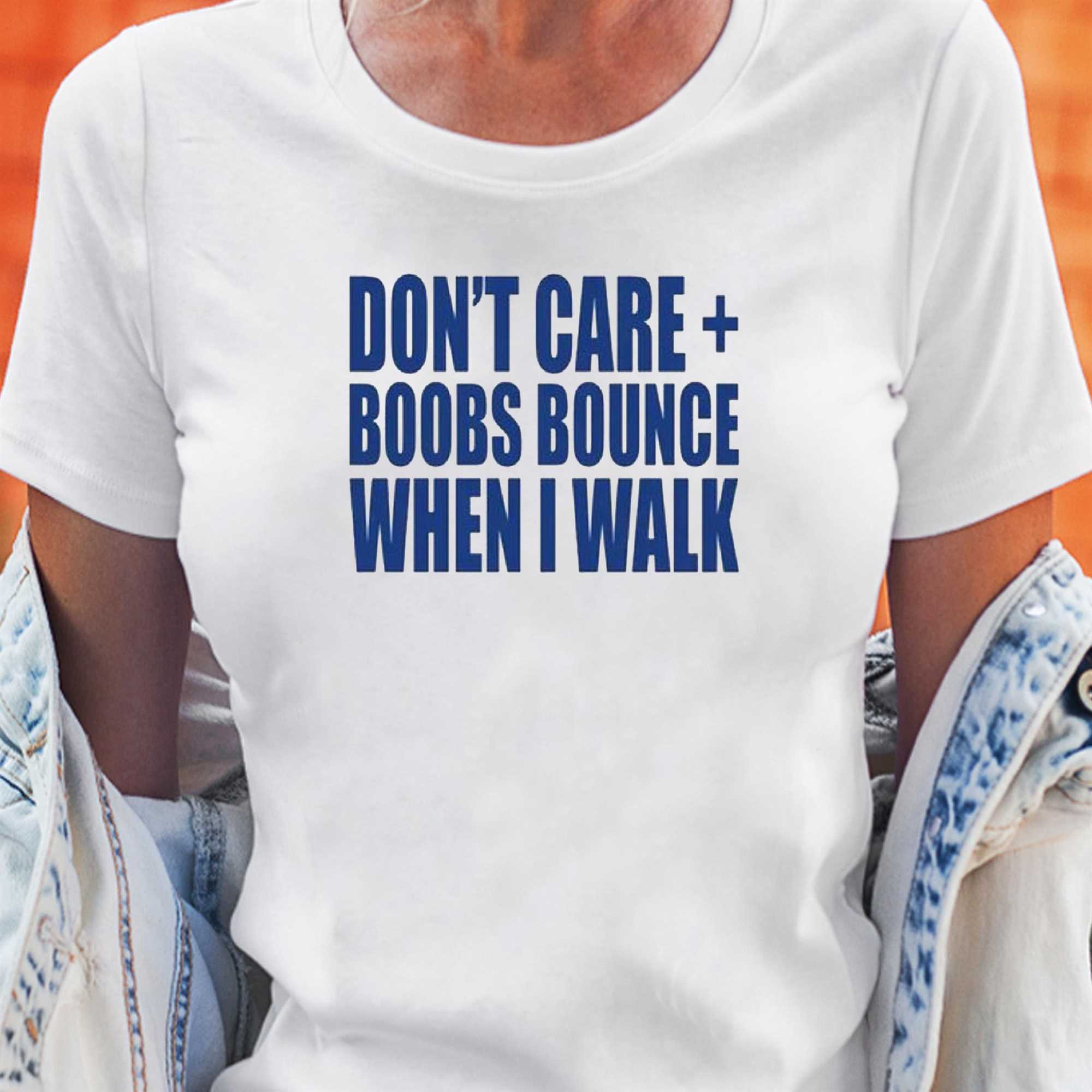Don't Care Boobs Bounce When I Walk Hoodie, Custom prints store