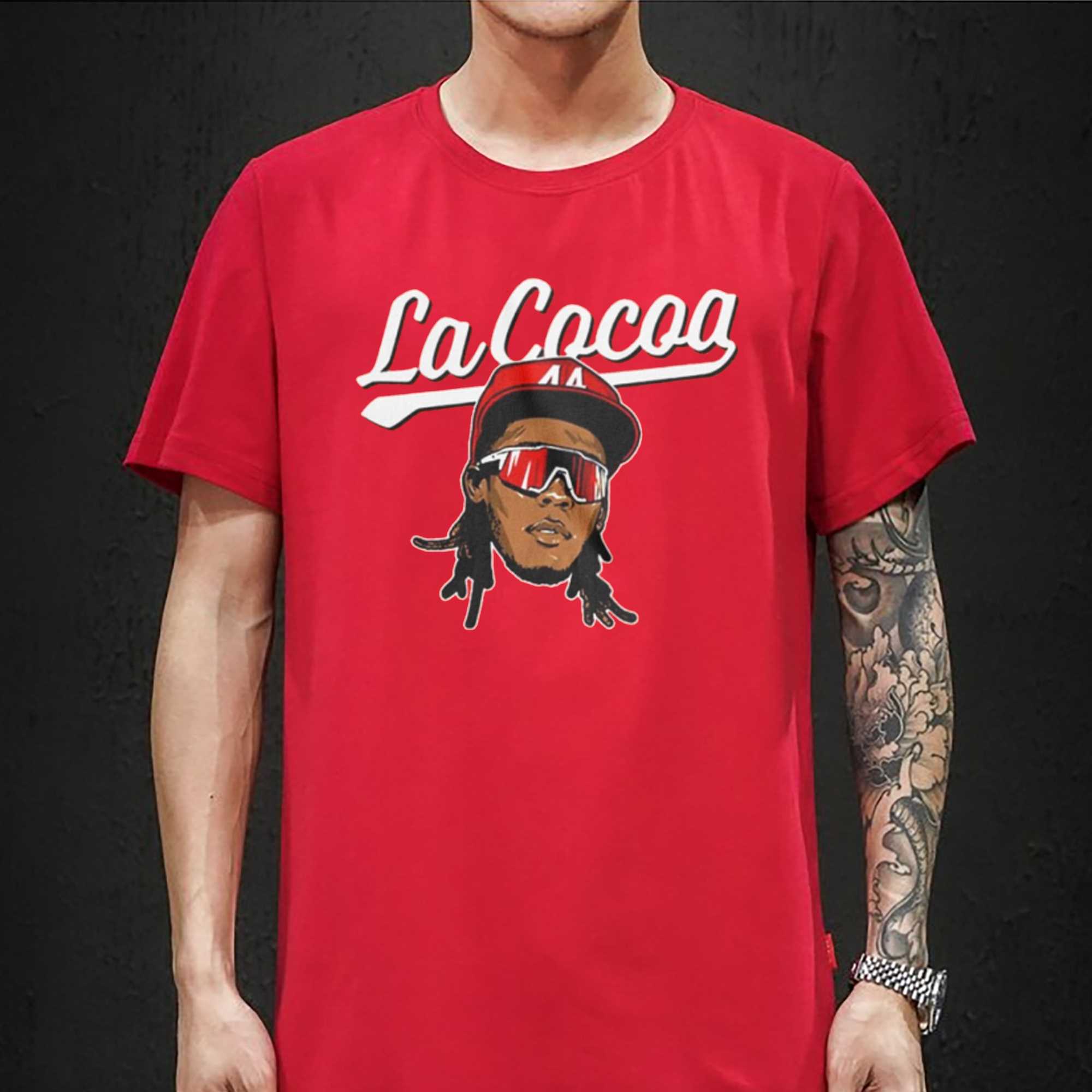 Elly De La Cruz Cincinnati Reds Fanatics Branded Graphic T-Shirt - Red