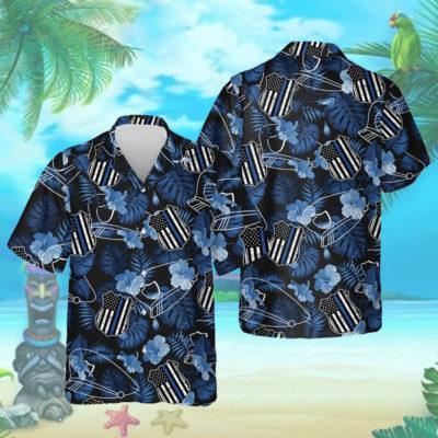hawaiian police thin blue line shirt 3