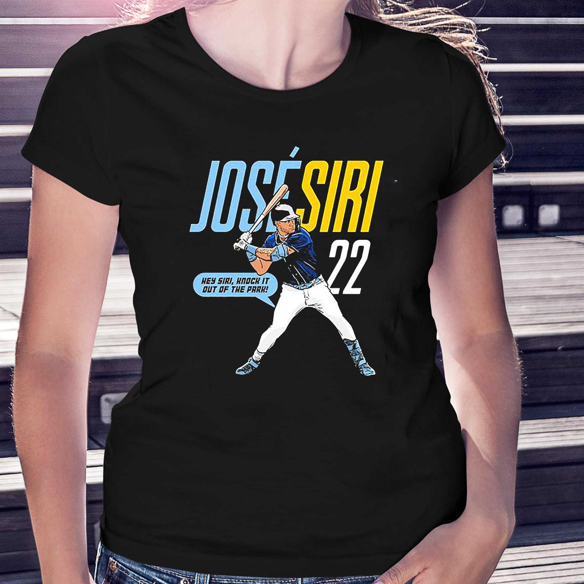 Jose Siri Tampa Bay Rays Hey Siri, Knock It Out Of The Park Shirt