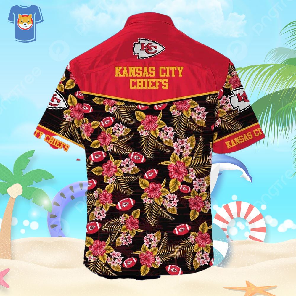 NFL Kansas City Chiefs Hawaiian Shirt Special Floral Tropical Team Spirit -  Limotees