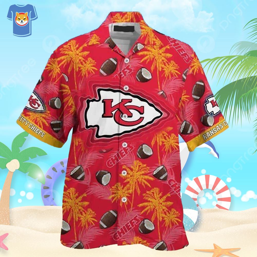 Vintage Nfl Kansas City Chiefs Hawaiian Shirt Summer Beach Gift - Shibtee  Clothing