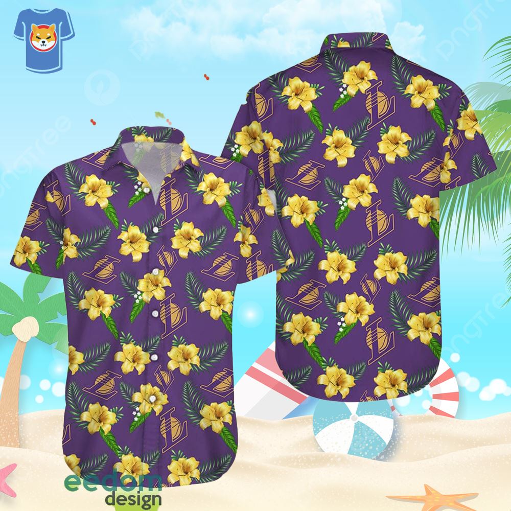 Los Angeles Laker Fashion Tourism For Men Women Hawaiian Shirt & Short