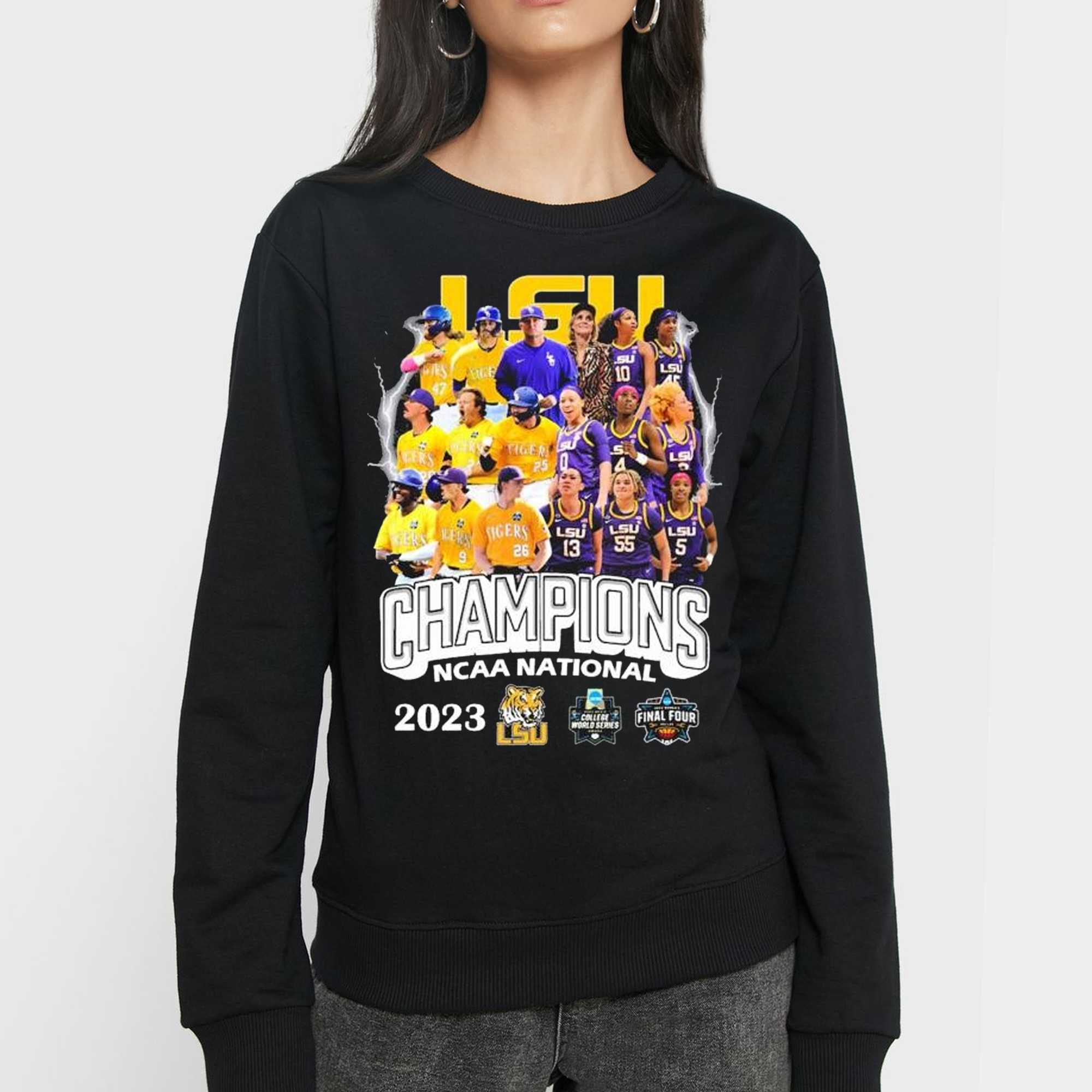 2023 National Champions Team Baseball LSU Tigers shirt, hoodie