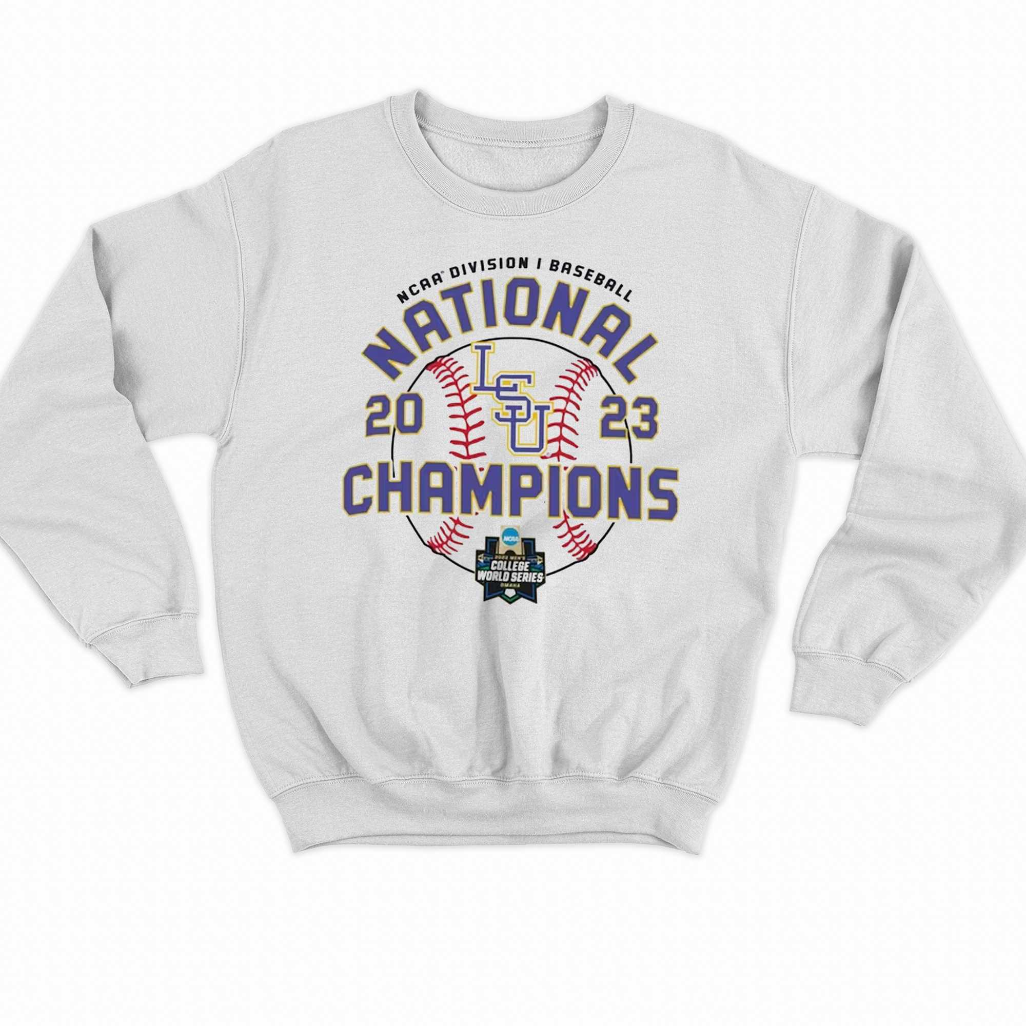 LSU National Champions Shirt - Gray exclusive at Tiger Nation