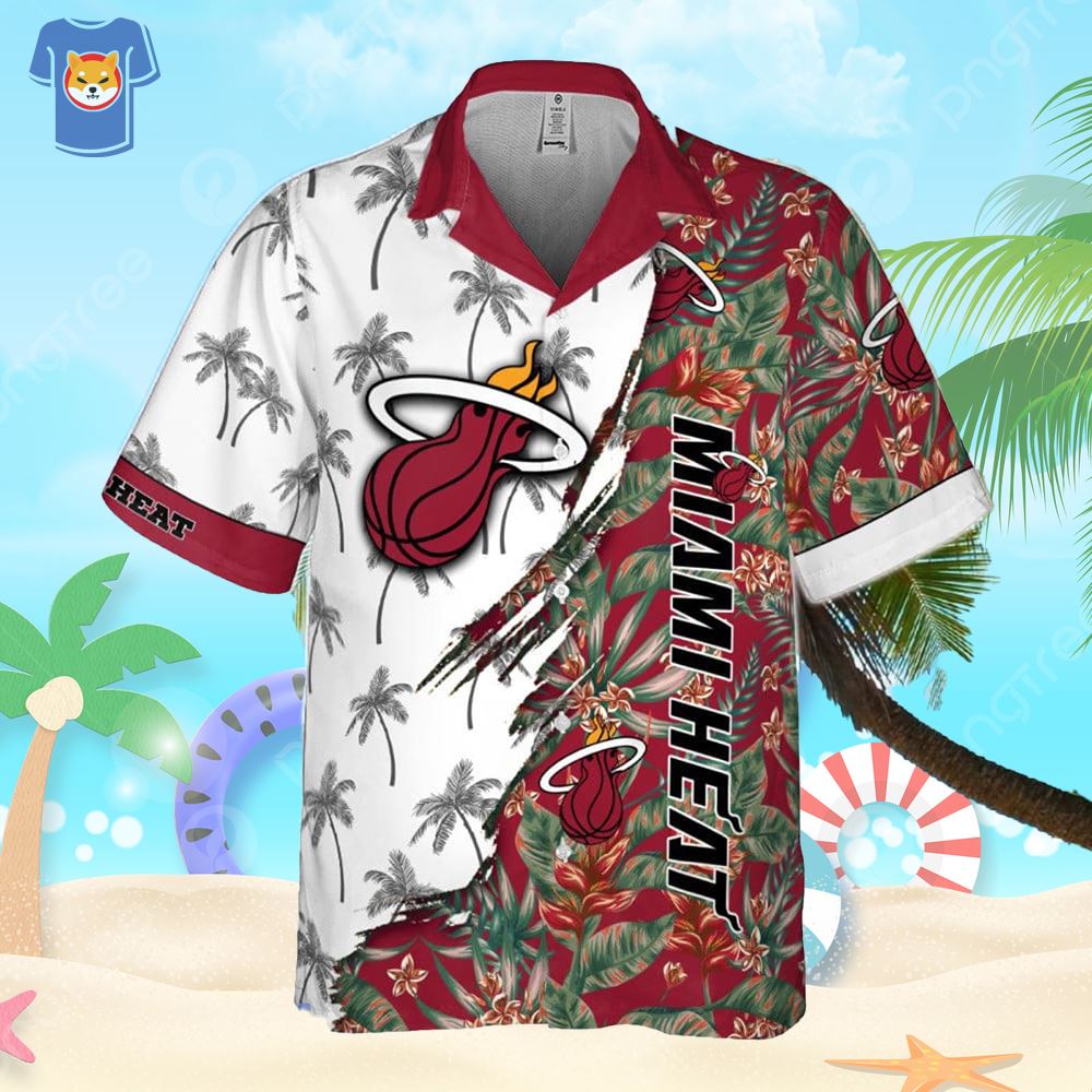Miami Heat National Basketball Association 2023 Hibiscus Pattern