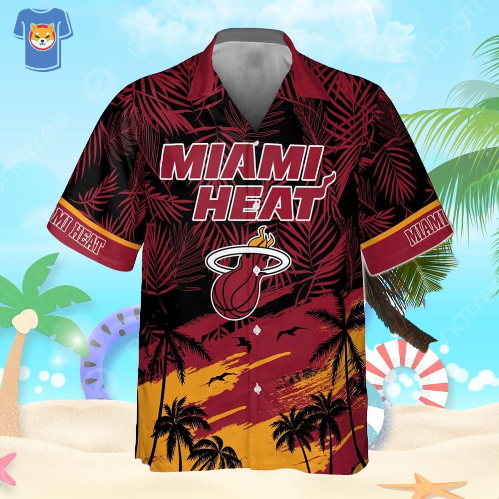 Miami Marlins MLB Vintage Palm Tree Pattern Hawaii Shirt For Men