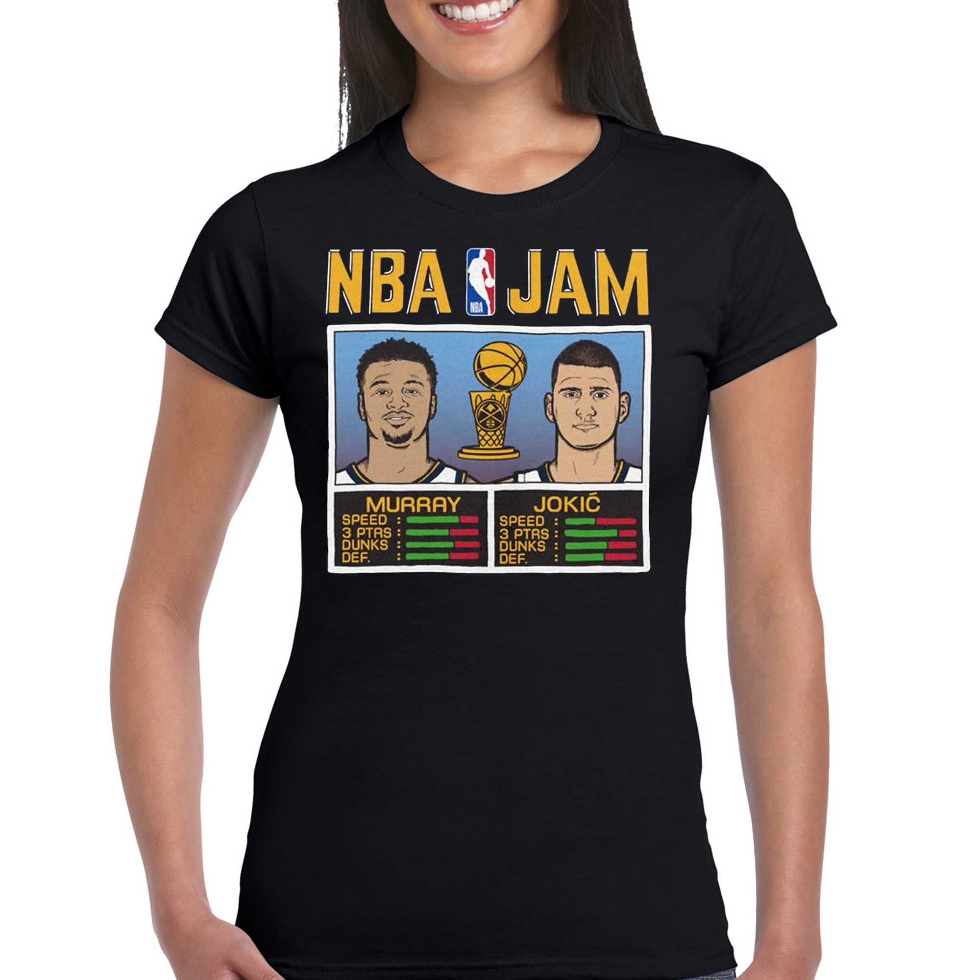Official nBA jam triblend nikola jokic and jamal murray denver nuggets shirt,  hoodie, sweater, long sleeve and tank top