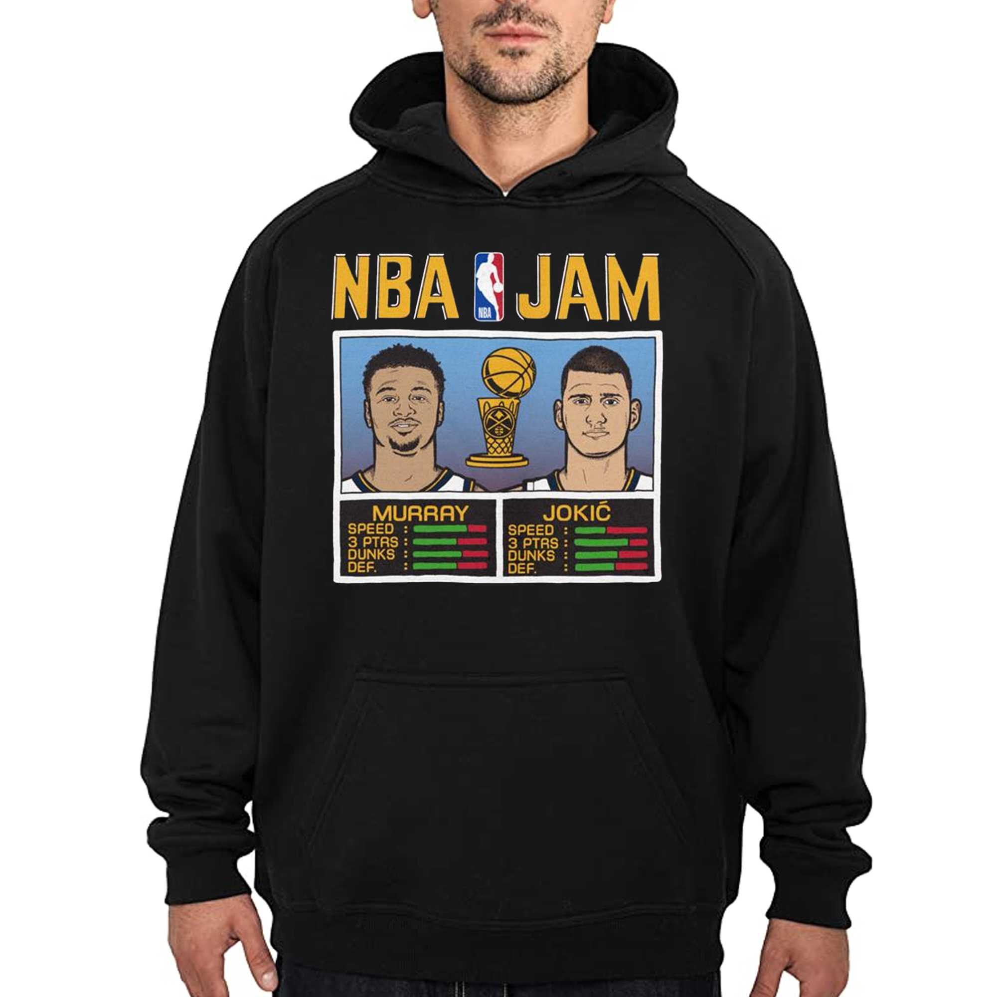 Official nBA jam triblend nikola jokic and jamal murray denver nuggets shirt,  hoodie, sweater, long sleeve and tank top