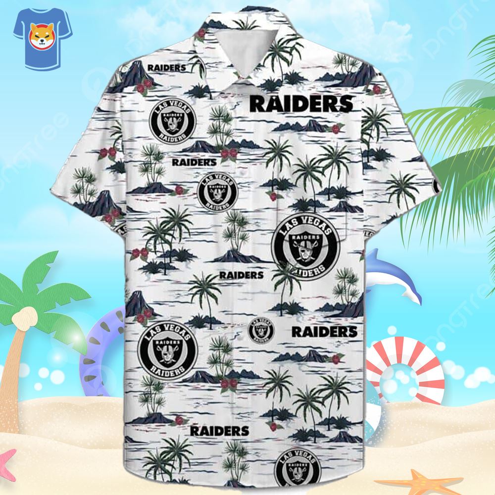 Nfl Las Vegas Raiders Hawaiian Shirt Gift For Beach Trip - Shibtee