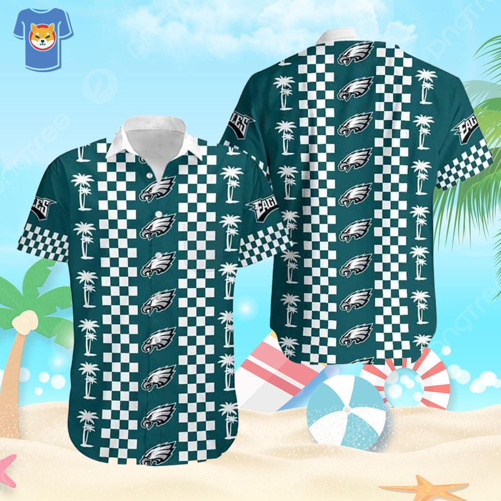 Nfl Philadelphia Eagles Hawaiian Shirt Hibiscus Pattern Trendy Summer Gift  - Shibtee Clothing