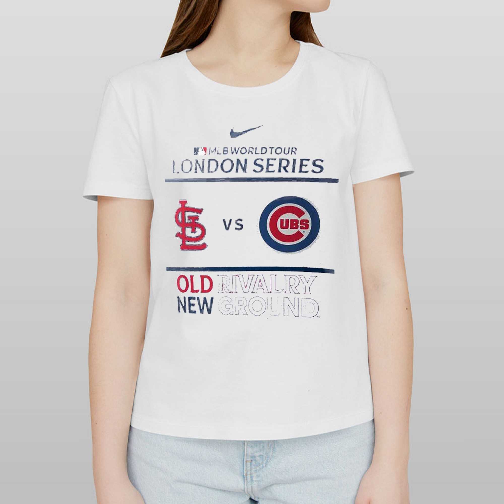 Nike Chicago Cubs Vs St Louis Cardinals 2023 Mlb World Tour London Series  Old Rivalry New Ground Shirt - Shibtee Clothing