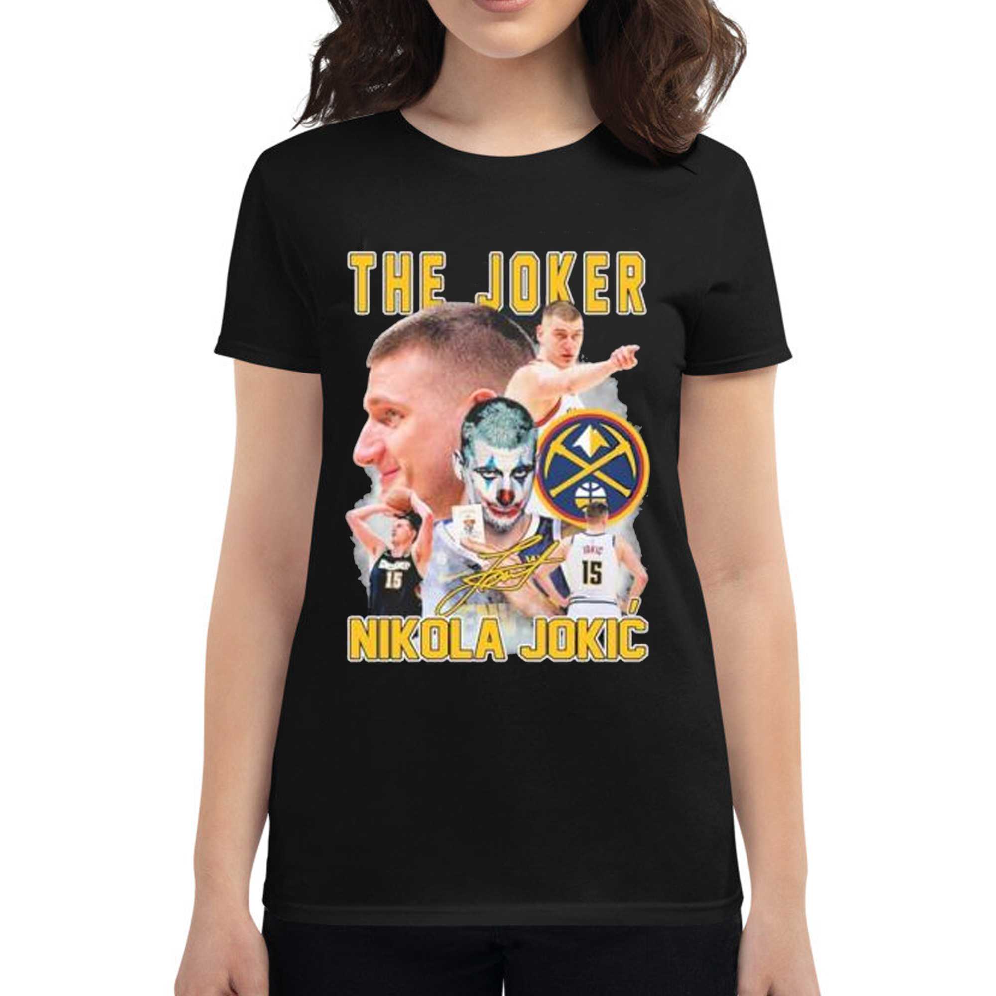 Official Denver Nuggets The Joker Nikola Jokic Signature 2023 Crewneck  Sweatshirt
