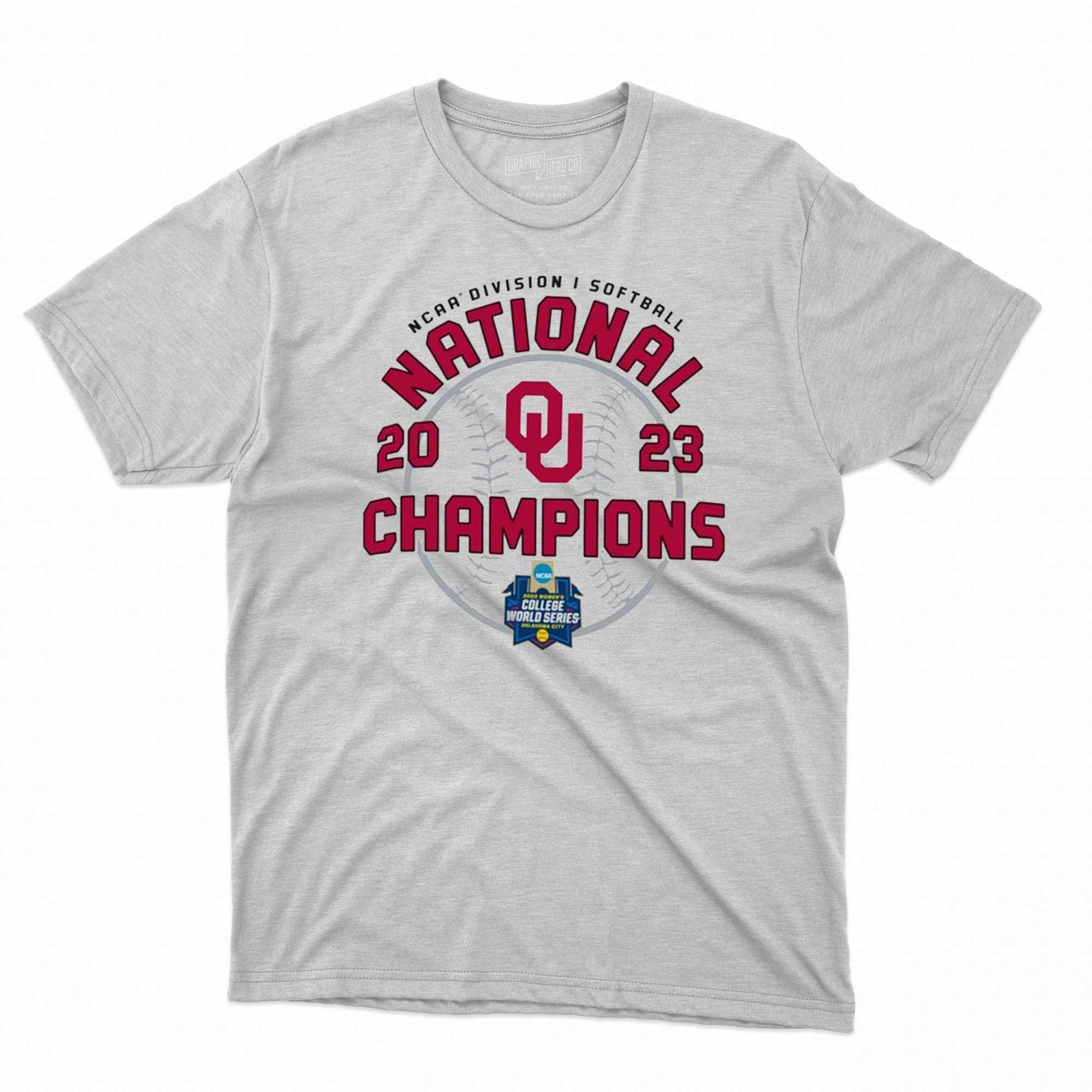 Women's Champion White Oklahoma Sooners 2023 NCAA Softball Women's College World  Series Champions Locker Room T-Shirt