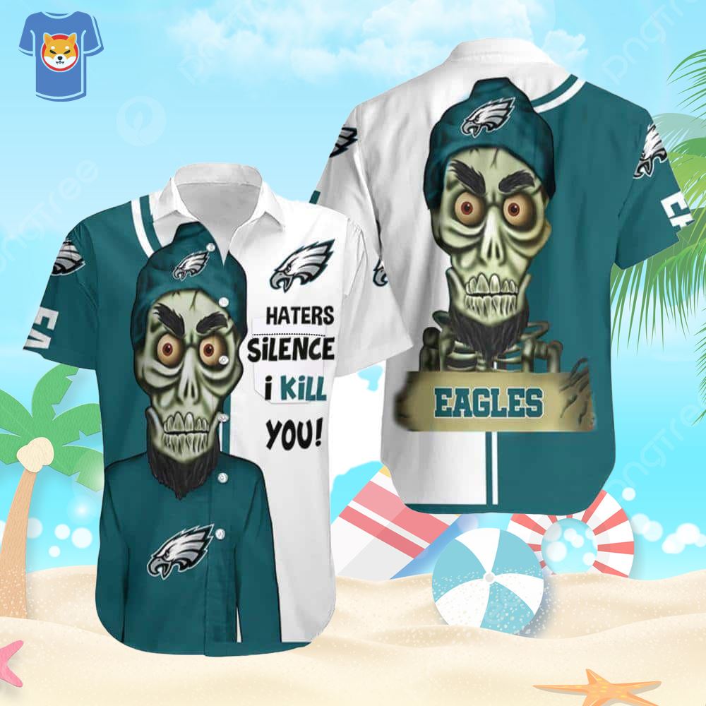 NFL Philadelphia Eagles Hawaiian Shirt Tropical Pattern Summer Vacation  Gift - Limotees