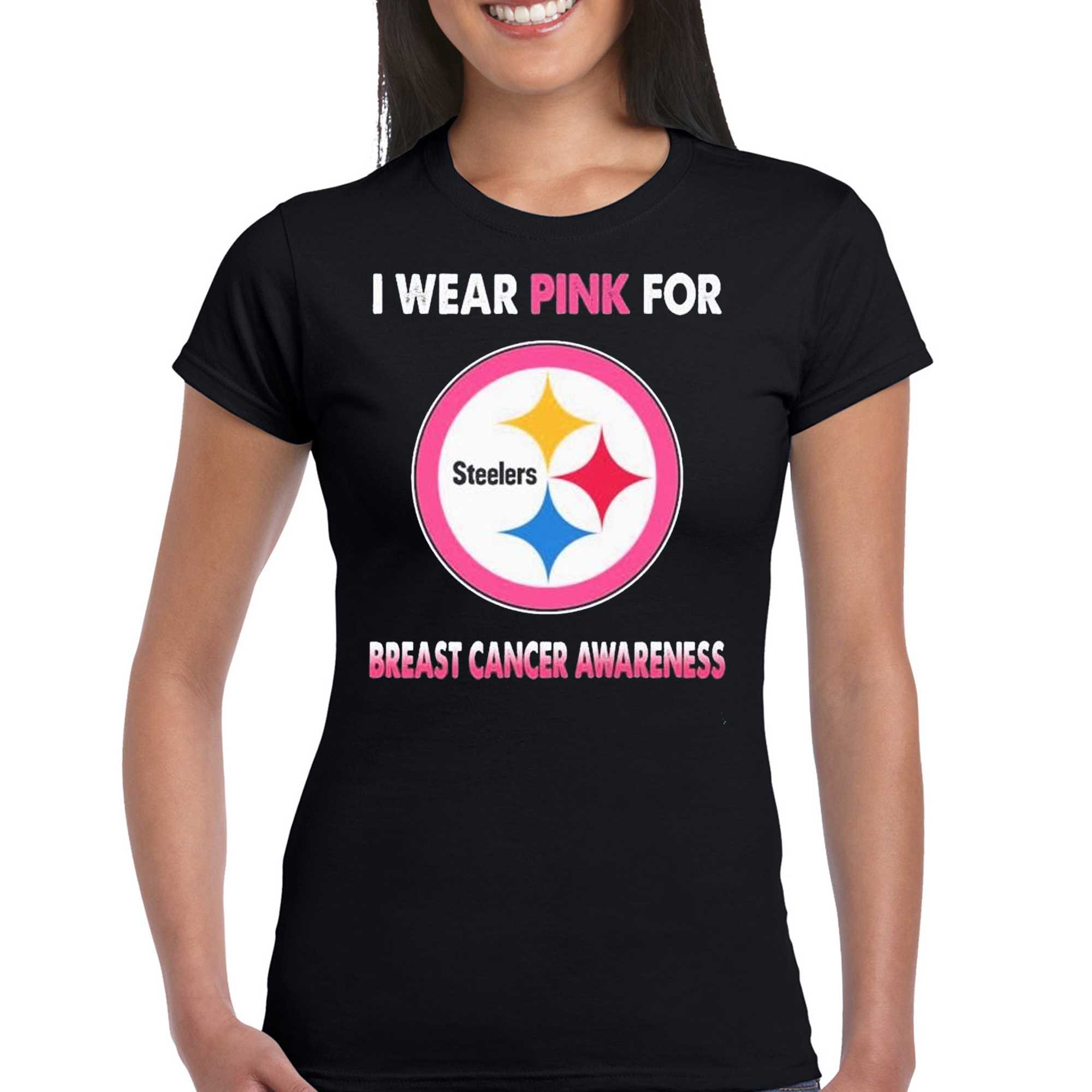 Women's Pittsburgh Steelers Hoodie 3D Cancer Support Steelers Gift