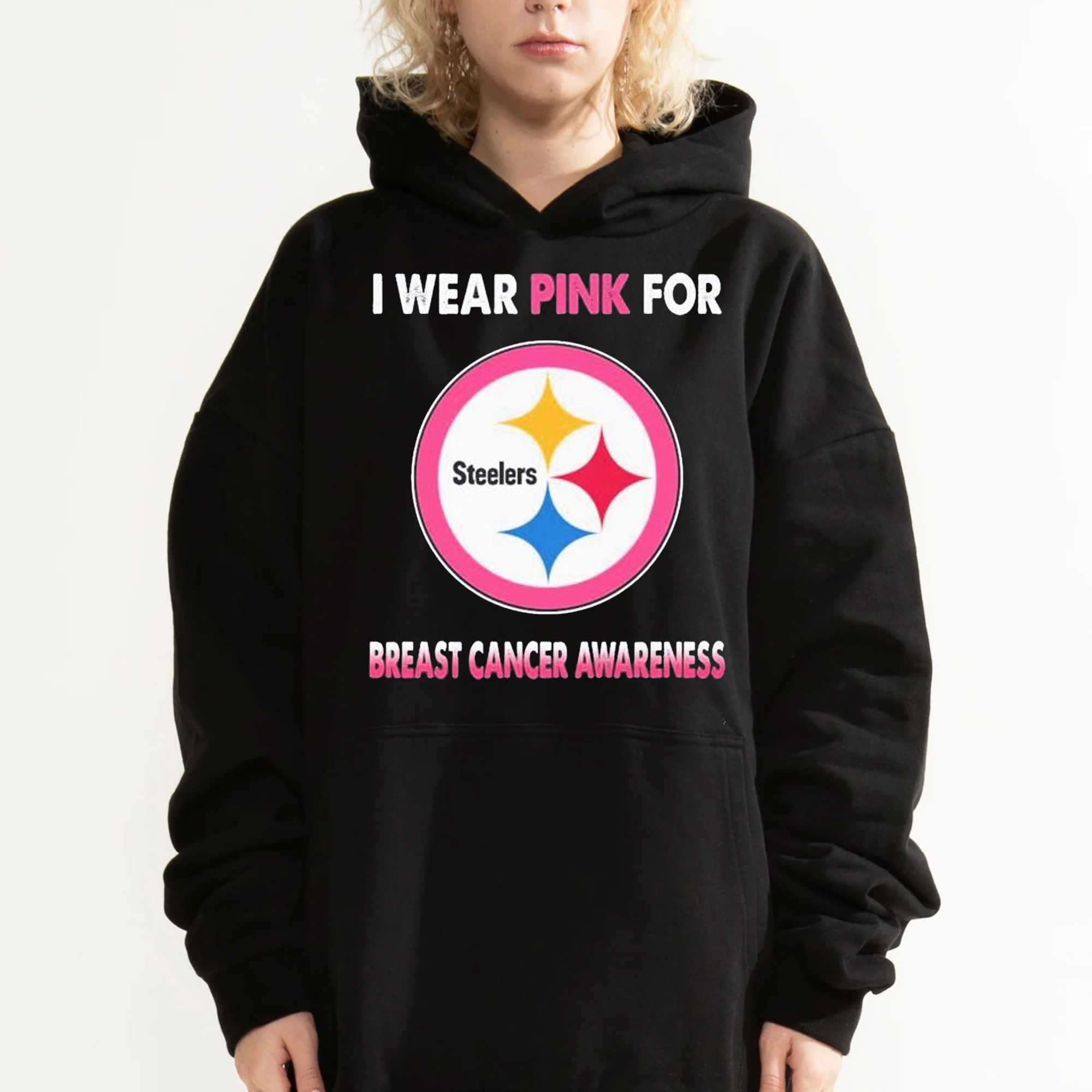 Pittsburgh Steelers I Wear Pink For Breast Cancer Awareness Shirt - Shibtee  Clothing