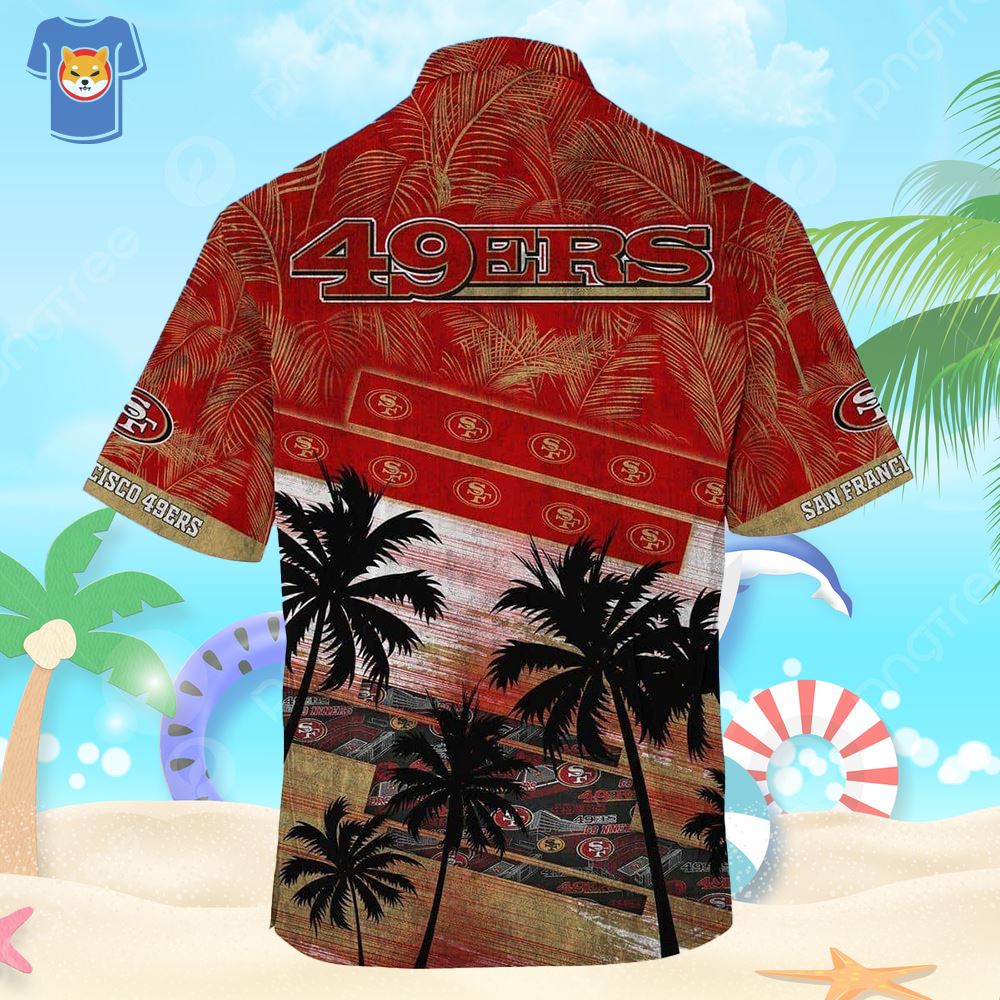 Vintage Nfl San Francisco 49ers Hawaiian Shirt Summer Beach Gift