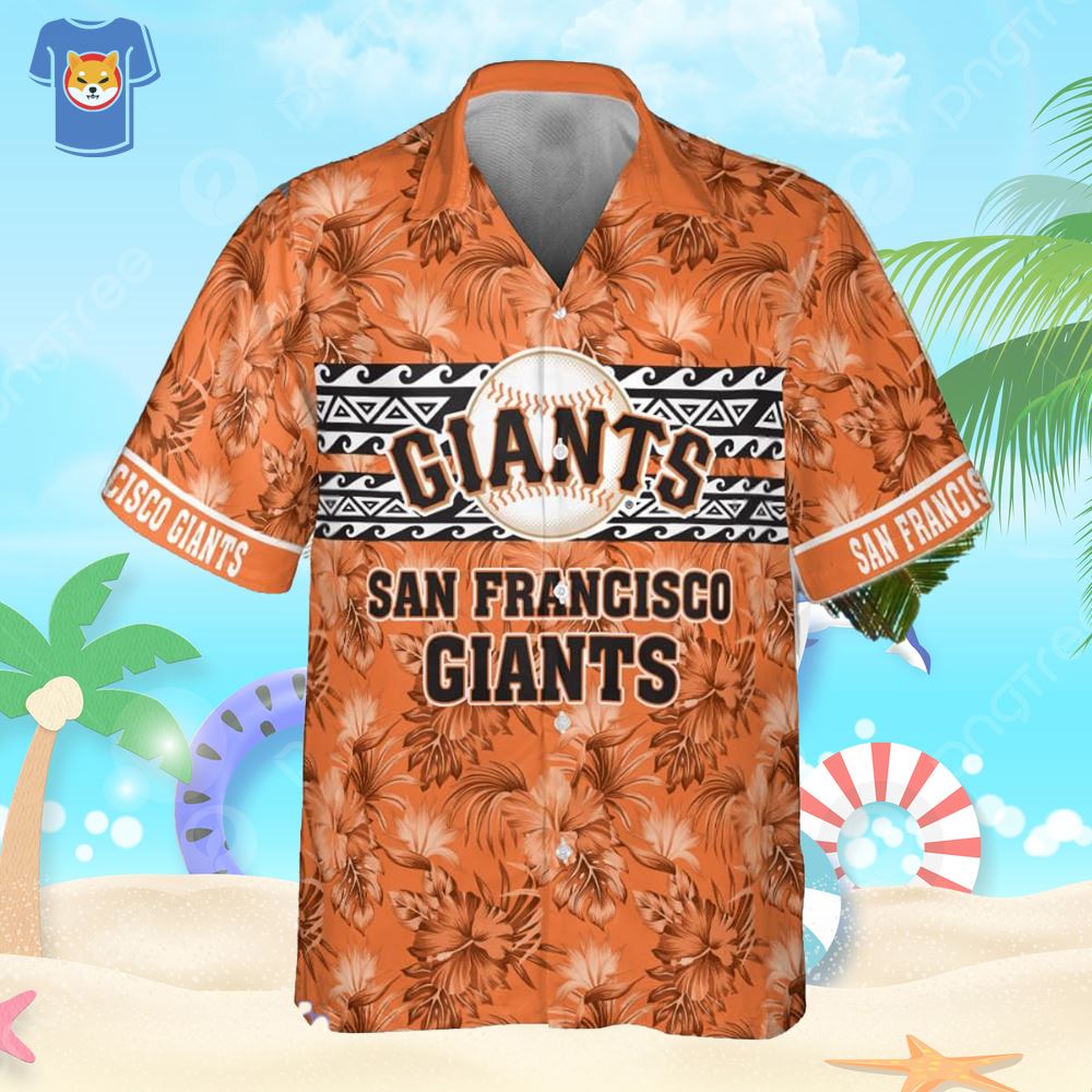 San Francisco Giants Major League Baseball Print Hawaiian Shirt