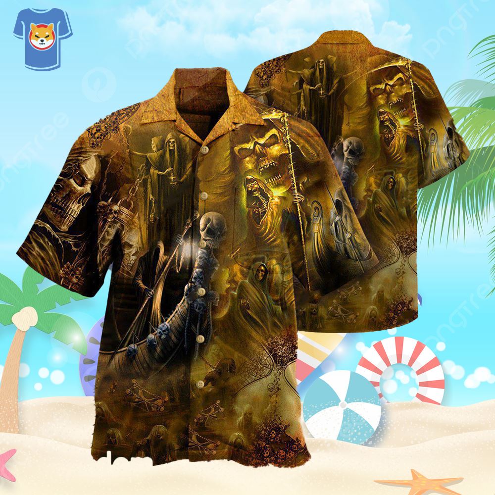 Skull Go To Hell Skull Hawaiian Shirt For Men And Women - Shibtee Clothing