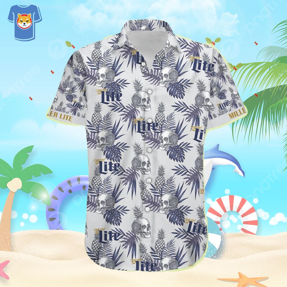 Tropical Hawaiian Shirts for Men Women - Skull Button Down Mens Hawaiian Shirts Short Sleeve Set 18