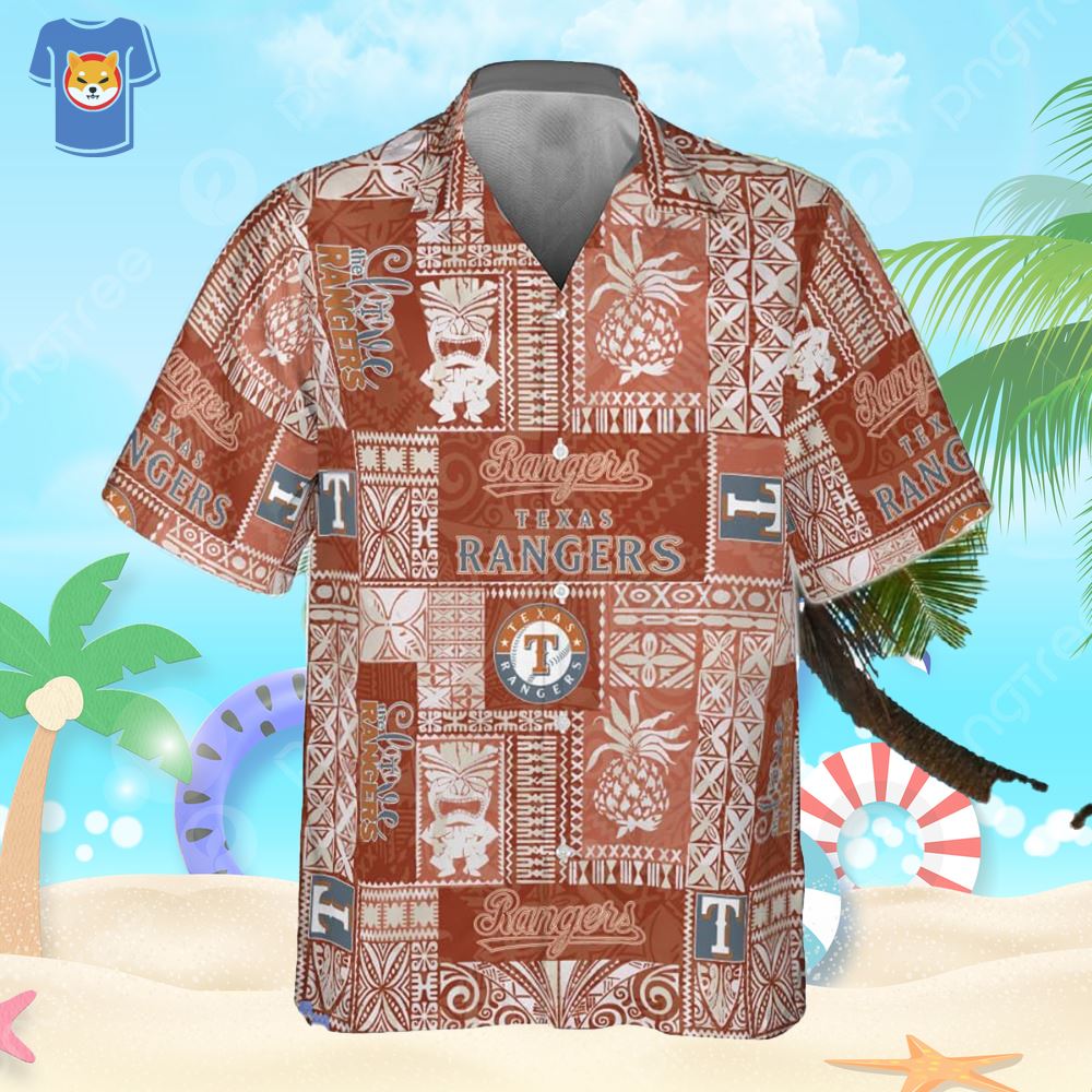 texas rangers hawaiian shirt
