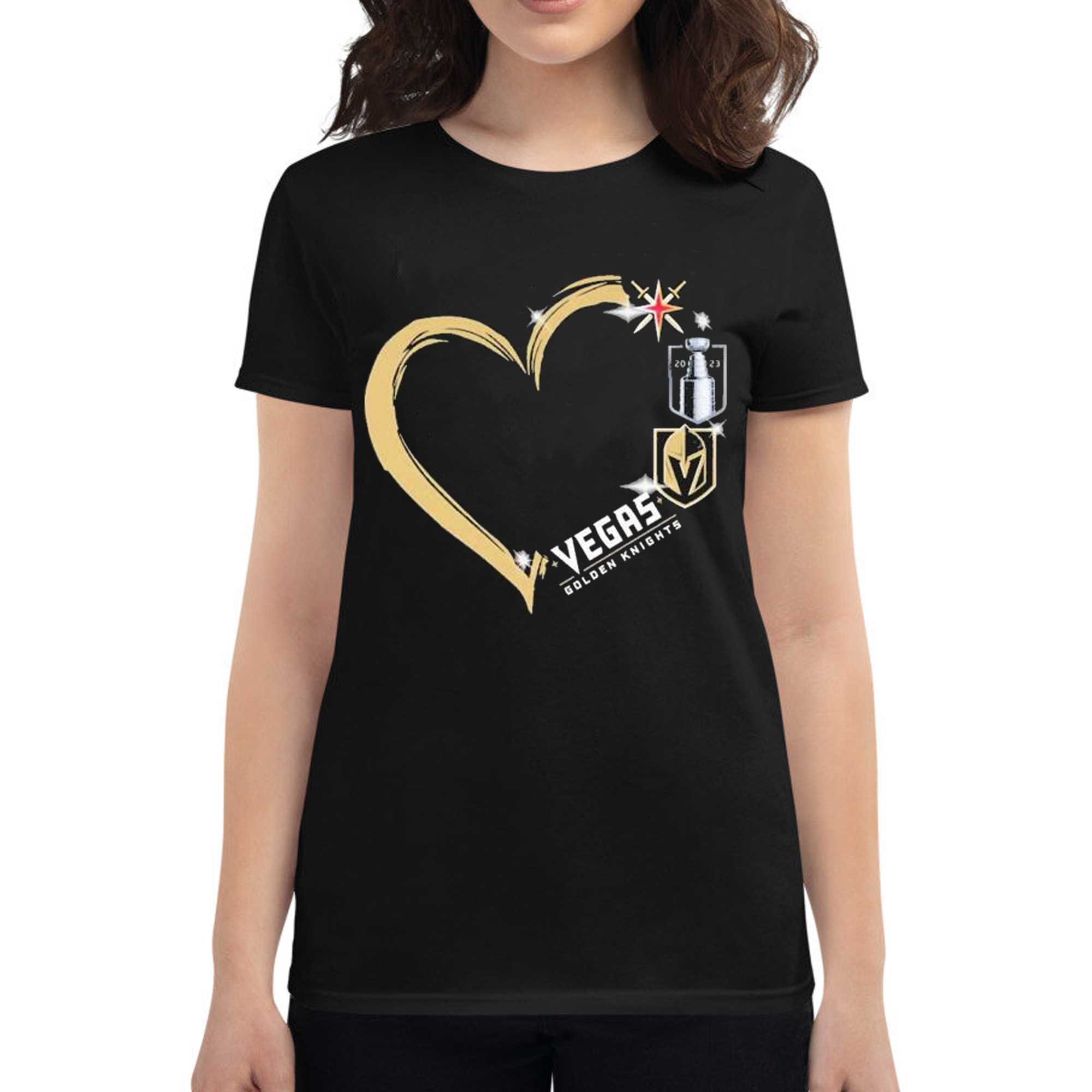Official vegas golden knights heart 2023 nhl champions T-shirt, hoodie,  tank top, sweater and long sleeve t-shirt